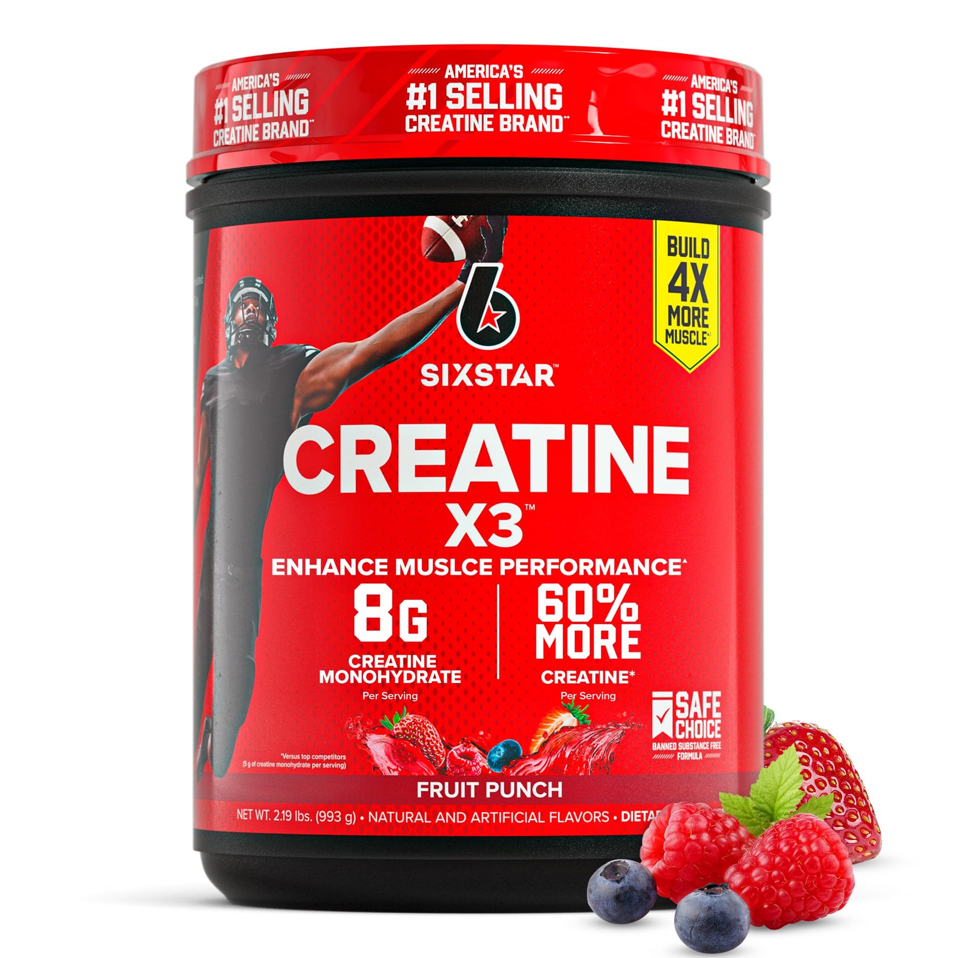 Six Star Creatine Monohydrate Powder 35 Servings