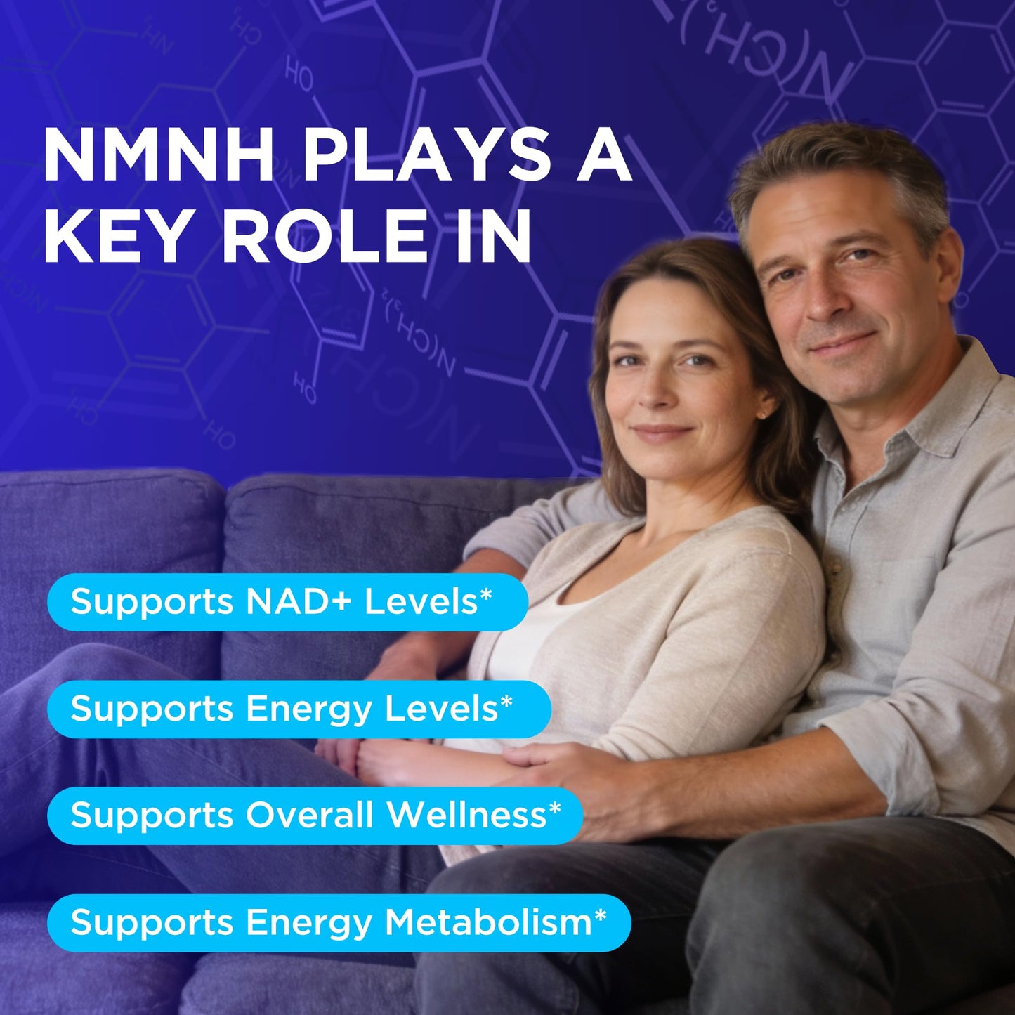 Oneoo NMNH Supplement with NAD Supplement Maximum Potency with Resveratrol & Pterostilbene, CoQ10 & Black Pepper, for Cellular Energy, Anti-Aging Support, Sirtuin Activation & Methylation Support, 120 Capsules