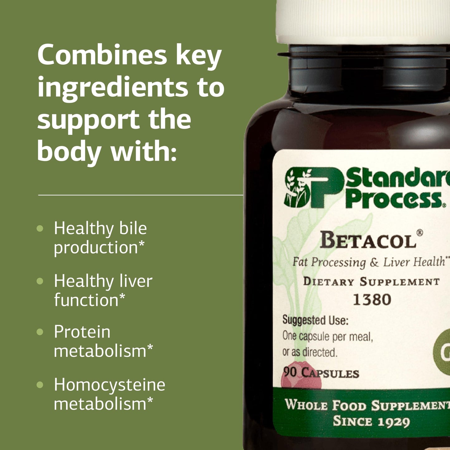 Standard Process Inc. Betacol 90 Capsules