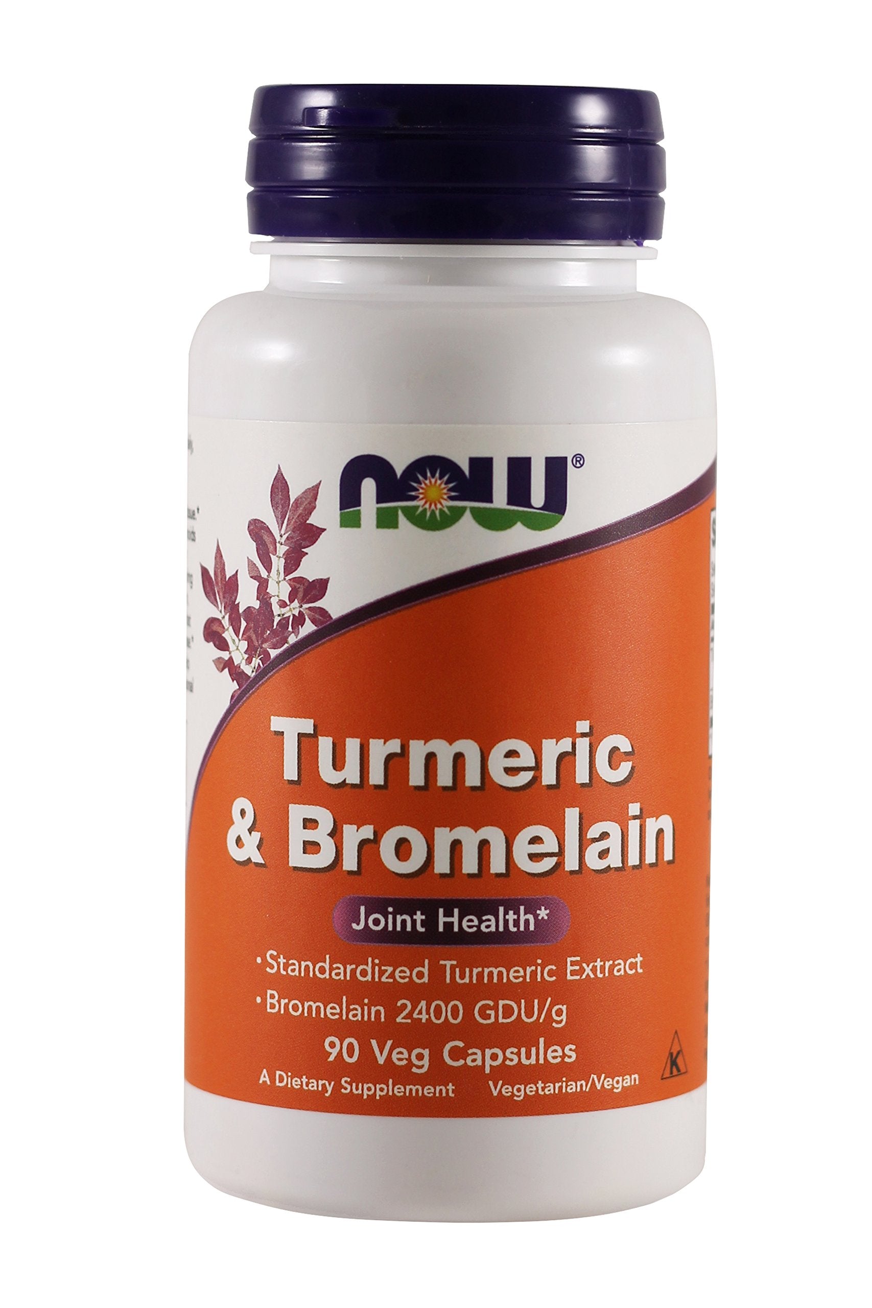 NOW Foods Turmeric & Bromelain Joint Health Capsules, 90 Count