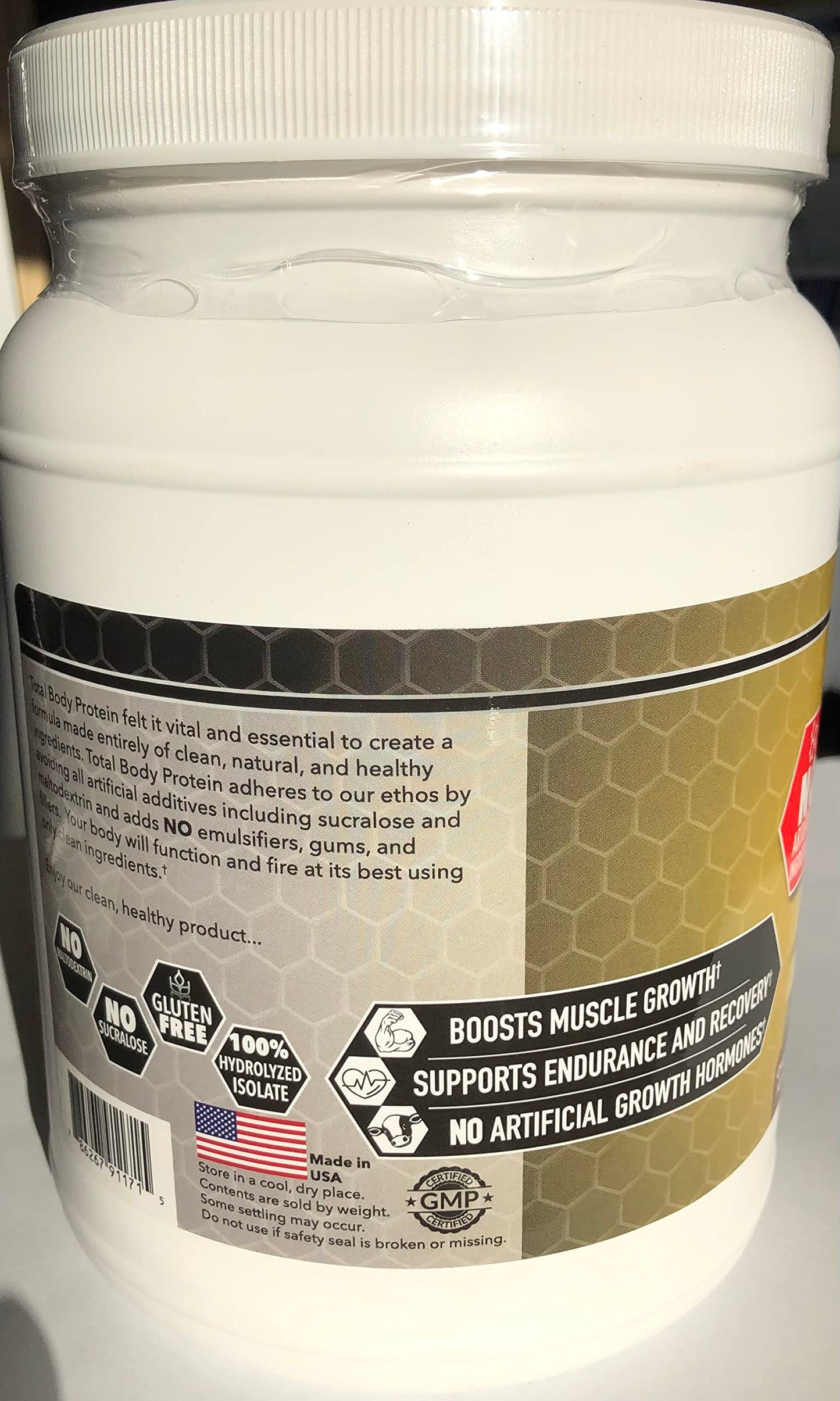 Total Body Protein 100% Whey Protein Isolate Powder, 20 Servings