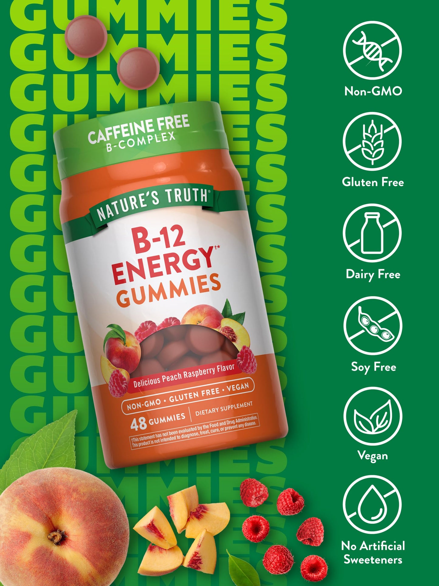 Nature's Truth Vitamin B Complex Gummies 48 Count