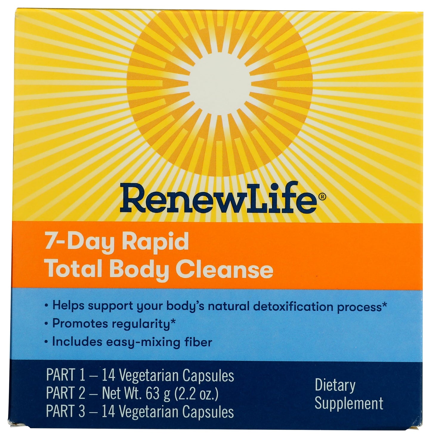 Renew Life Total Body Rapid Cleanse 7 Day Capsule, 1 Count