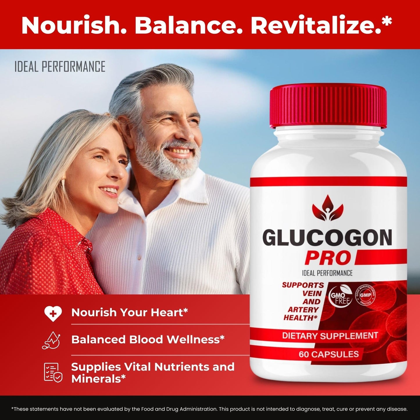 IDEAL PERFORMANCE Glucogon Pro Capsules, 60 Count