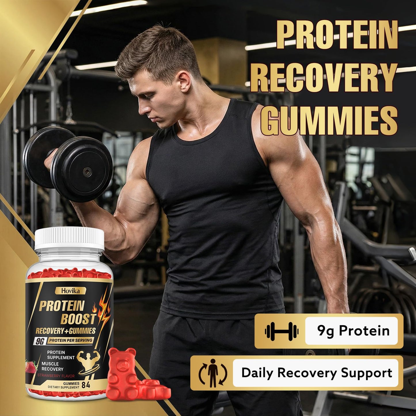 Hovika Whey Protein Gummies, 84 Gummies