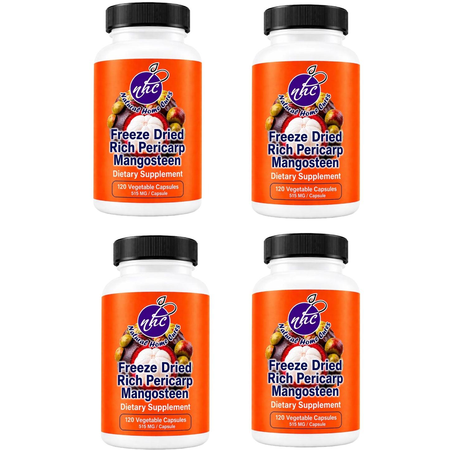 Natural Home Cures Mangosteen Supplement Capsules, 480 Capsules