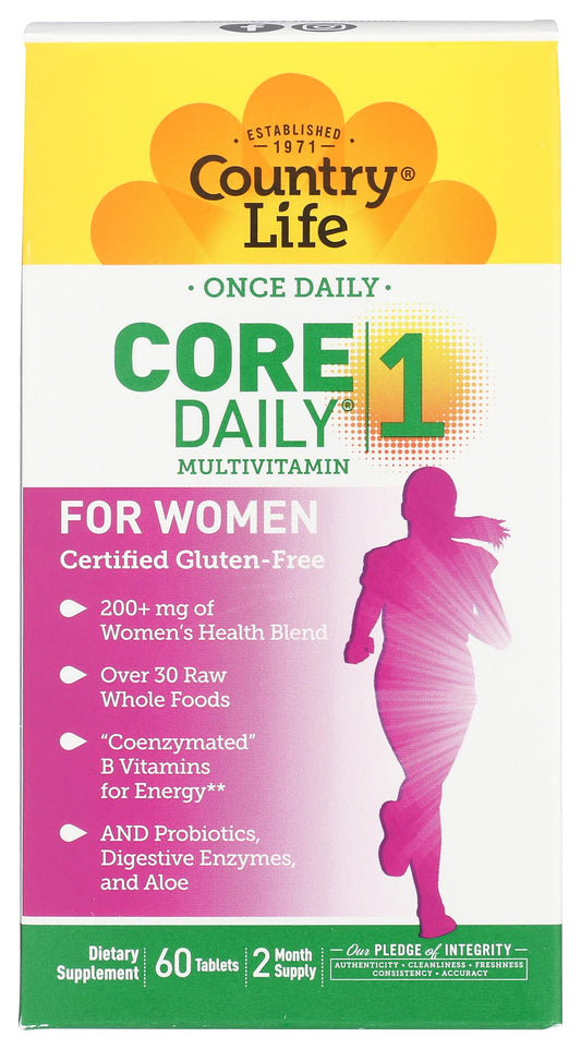Country Life Multivitamin Women Core Daily 1 Tablet, 60 Count