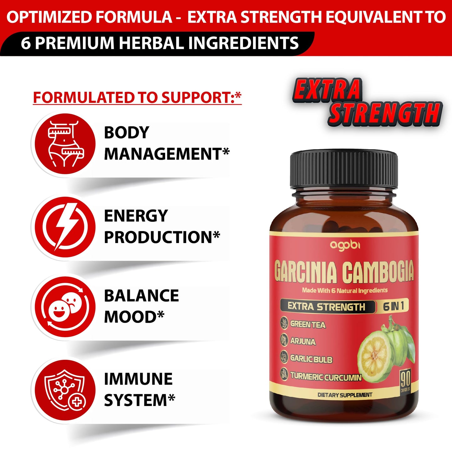 agobi Garcinia Cambogia Capsules 90 Count