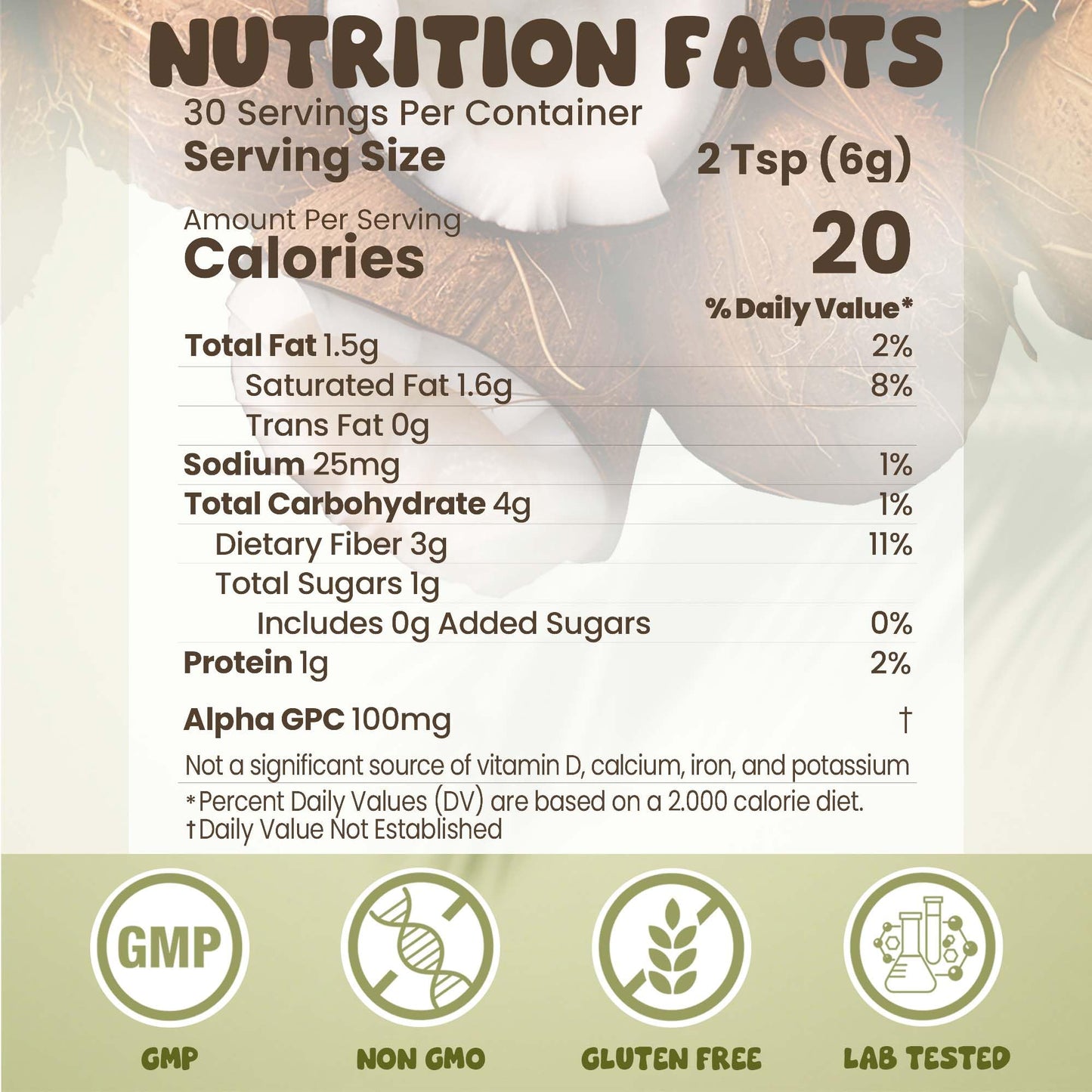NUTRATASTE HEALTHIER CHOICE RICHER TASTE 15-in-1 Mushroom Coconut Creamer Powder 6.35 oz
