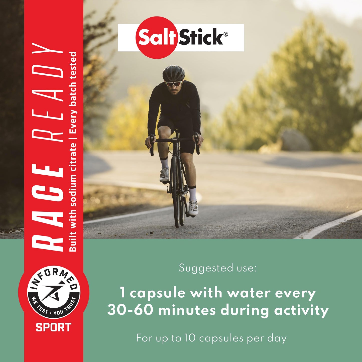 SaltStick Electrolytes with Caffeine Capsule 110 Count