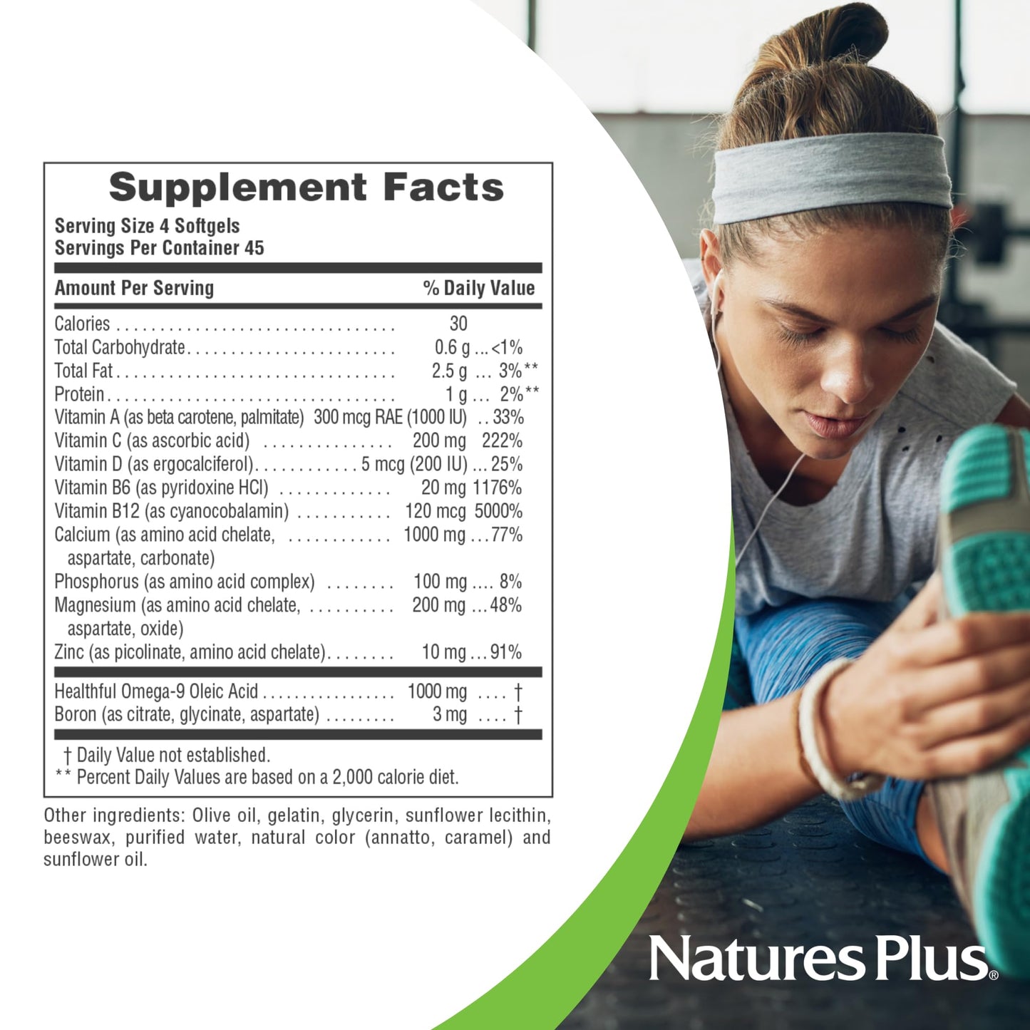 NaturesPlus Bone Power Softgels 180 Count