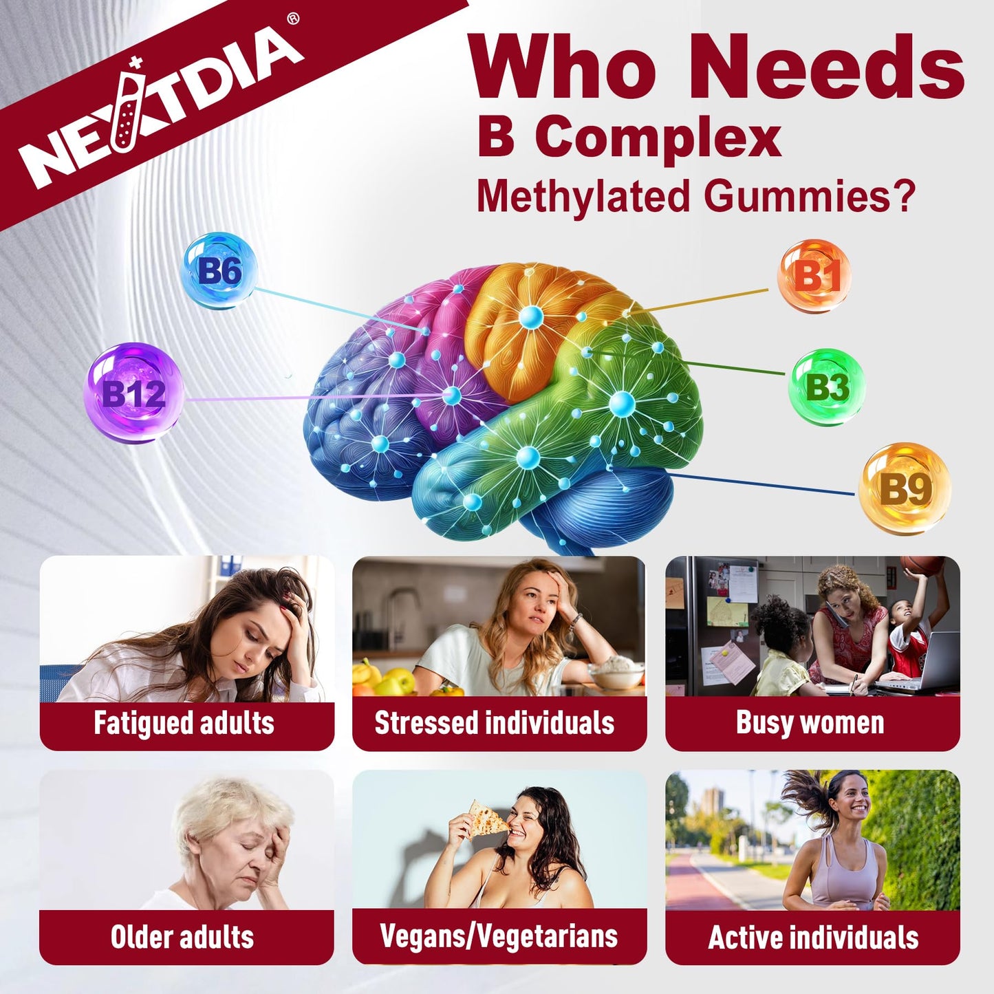 Nextdia Brain & Mood Support Gummies 120 Gummies