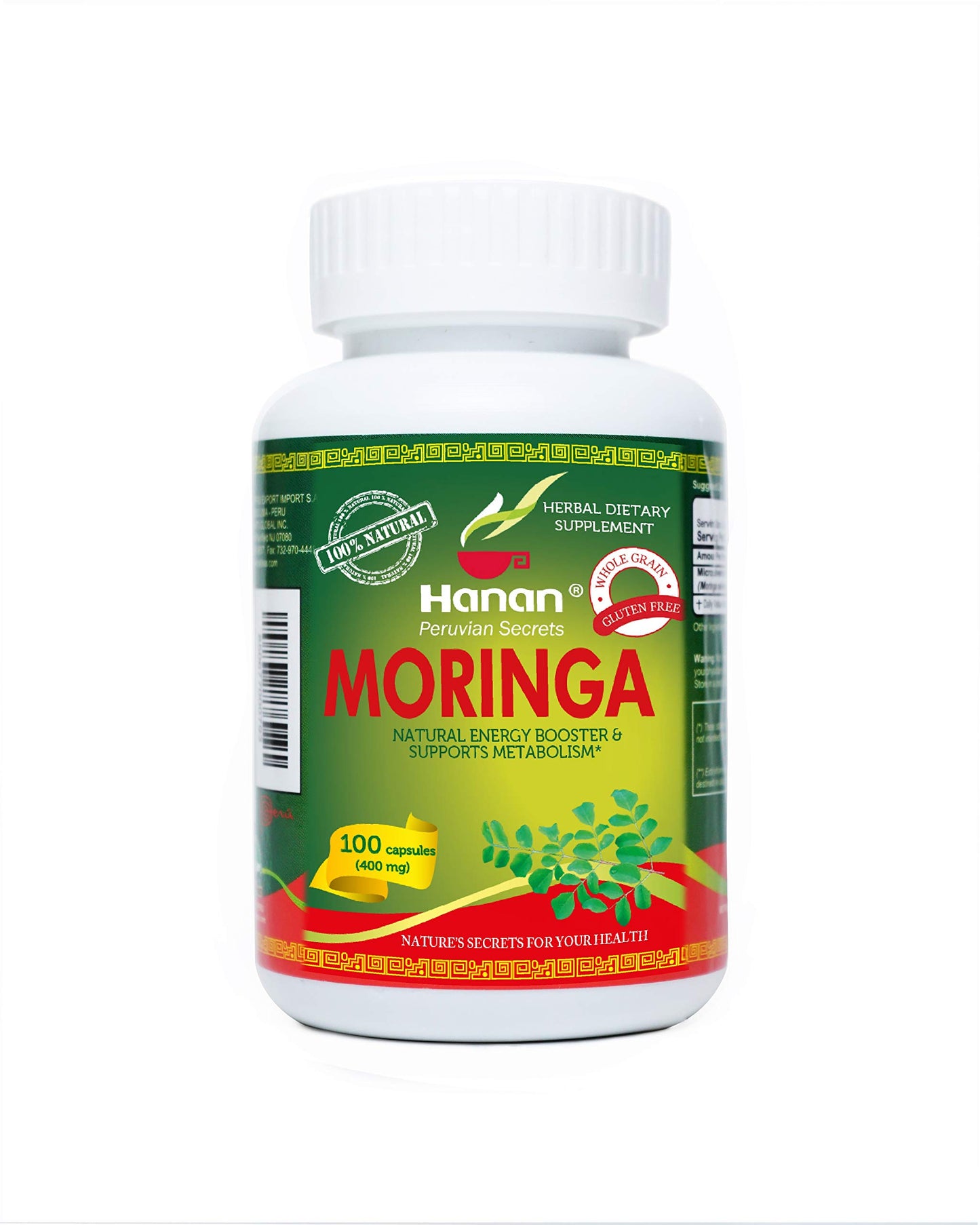 Hanan Moringa Superfood Powder 600 Capsules