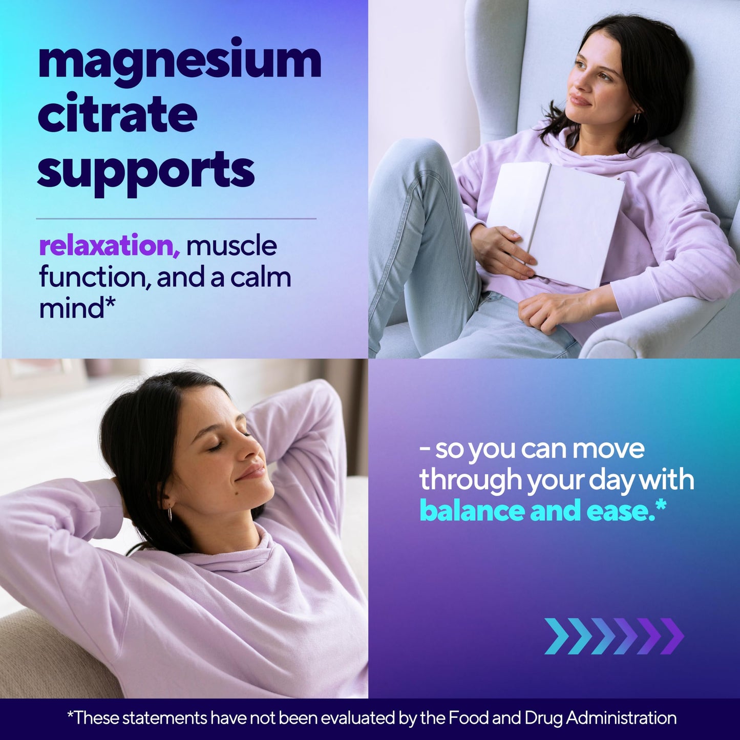 VitaUp Magnesium Gummies for Women 200 mg – High Absorption Magnesium Citrate – Chewable Supplement for Adults to Support Normal Nerve, Bone & Heart Function – Vegan Chews, 60 Gummies