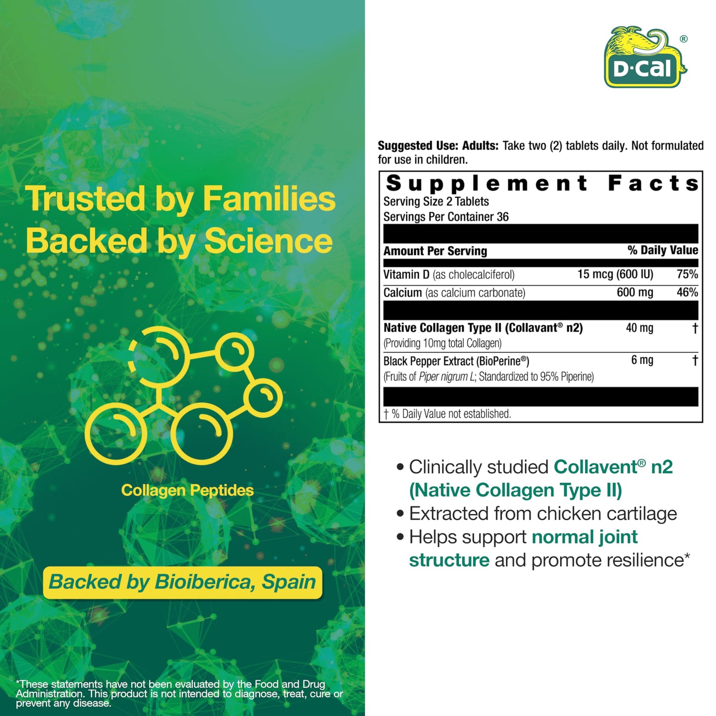 D-Cal Flex Joint Tablet, 72 Tablets