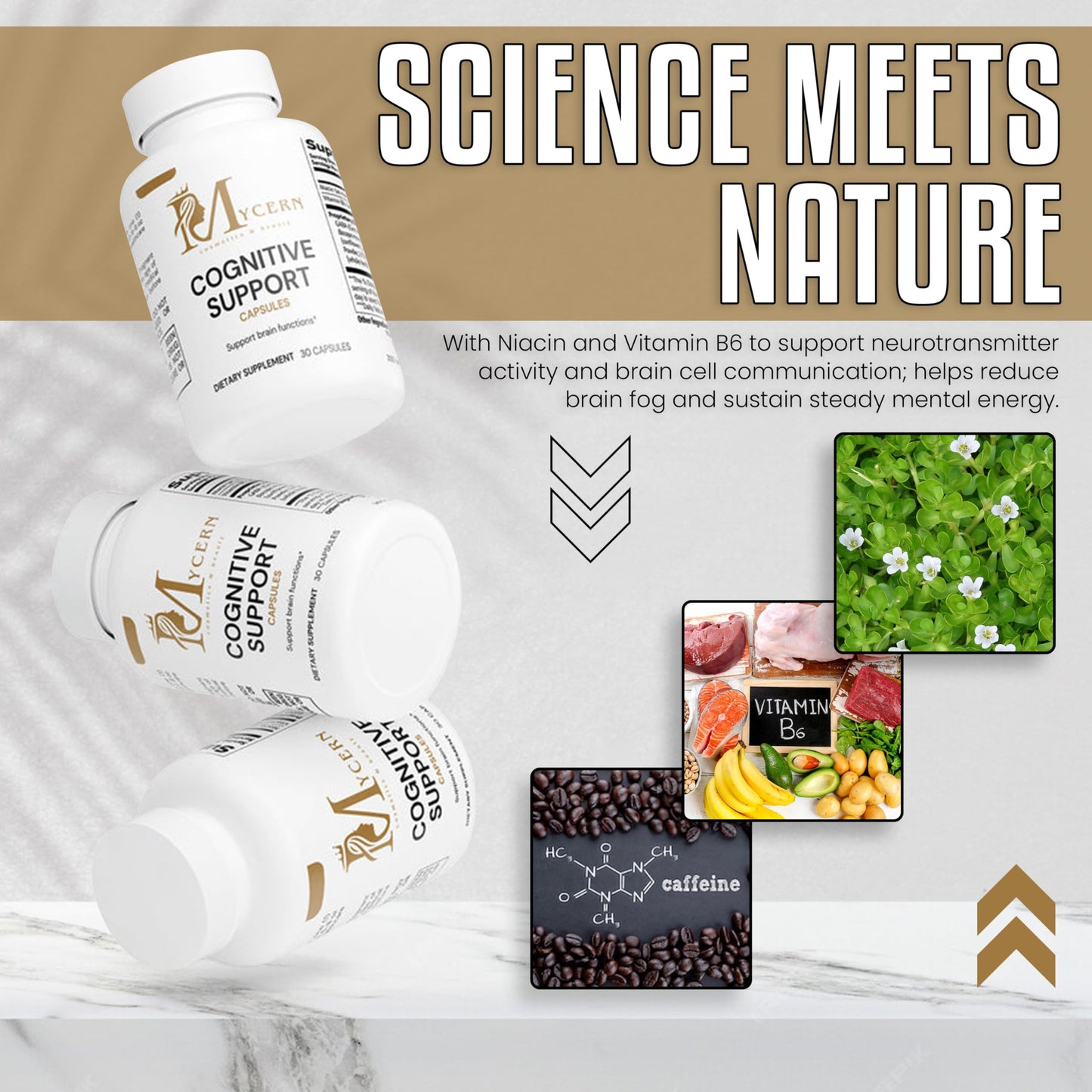 Mycern Cognitive Support Supplement Capsule 30 Count