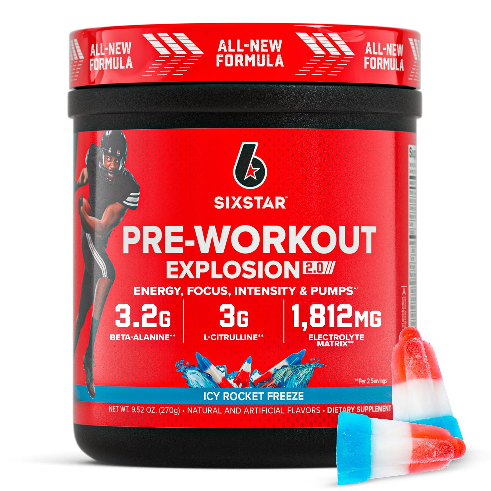 Six Star Pre-Workout Powder 9.52 Ounce