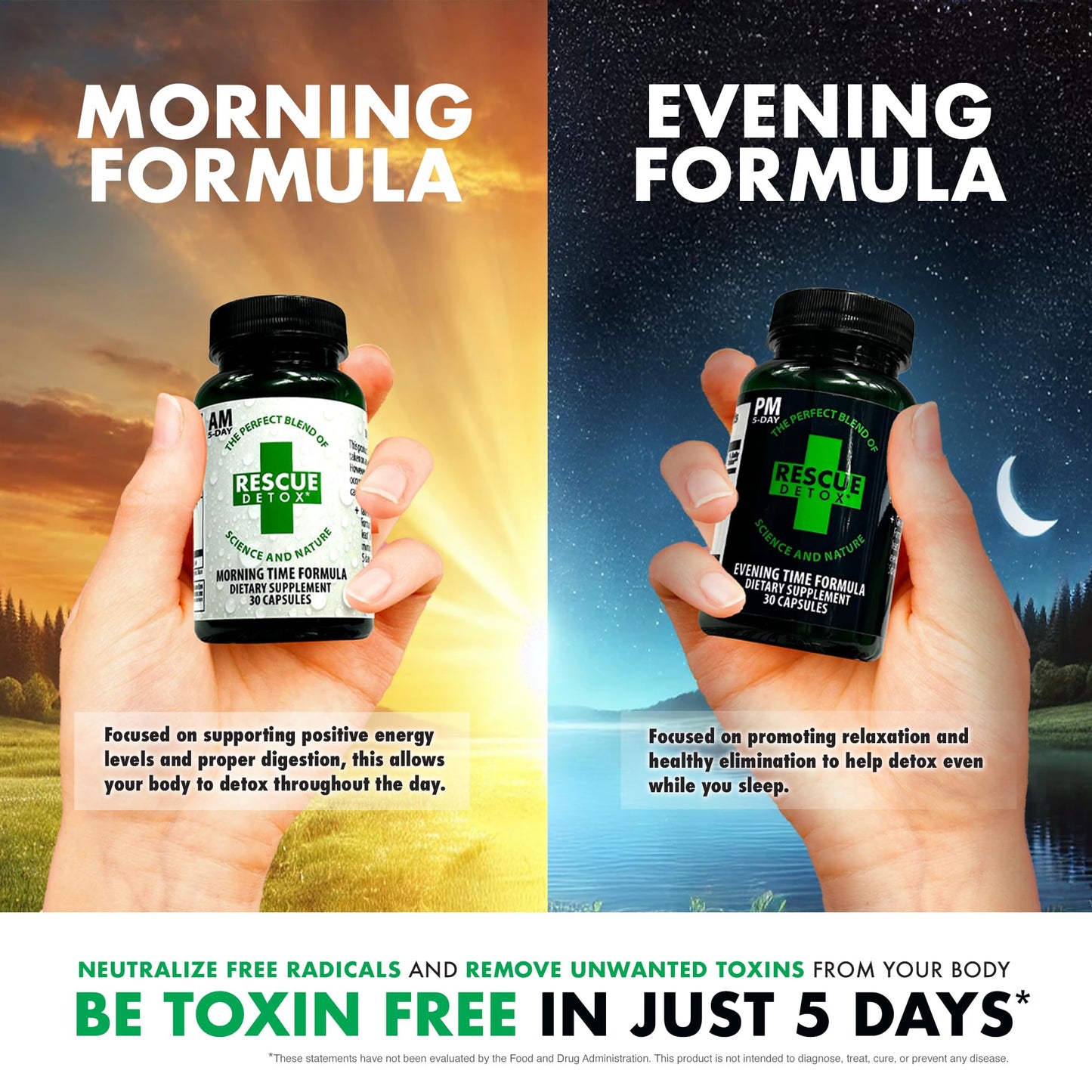 Rescue Detox 5 Day Detox Kit Capsules 72 Count