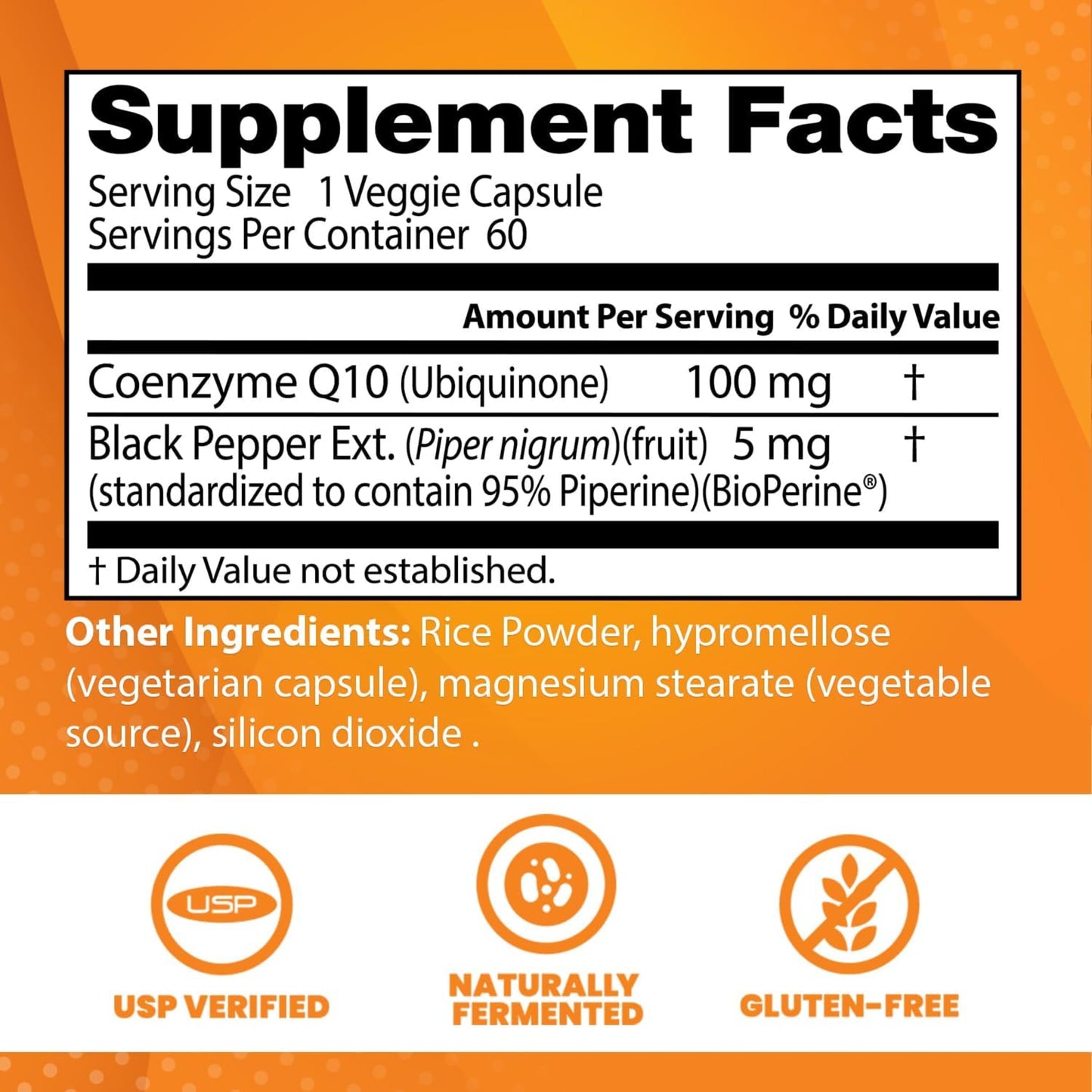 Doctor's Best High Absorption CoQ10 with Bioperine Capsules, 60 Count