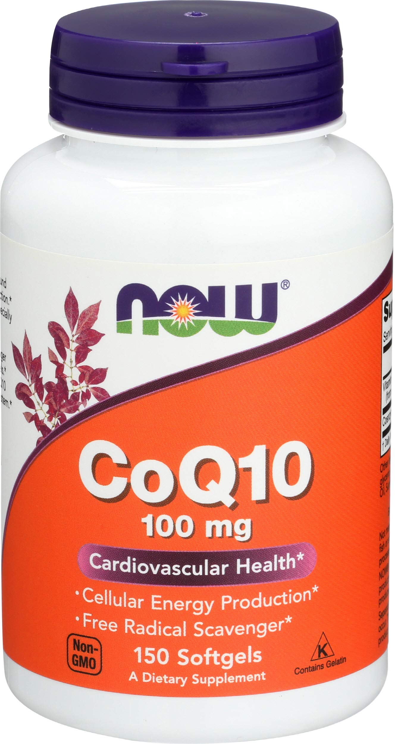 NOW Foods CoQ10 100mg Softgels 150 Count