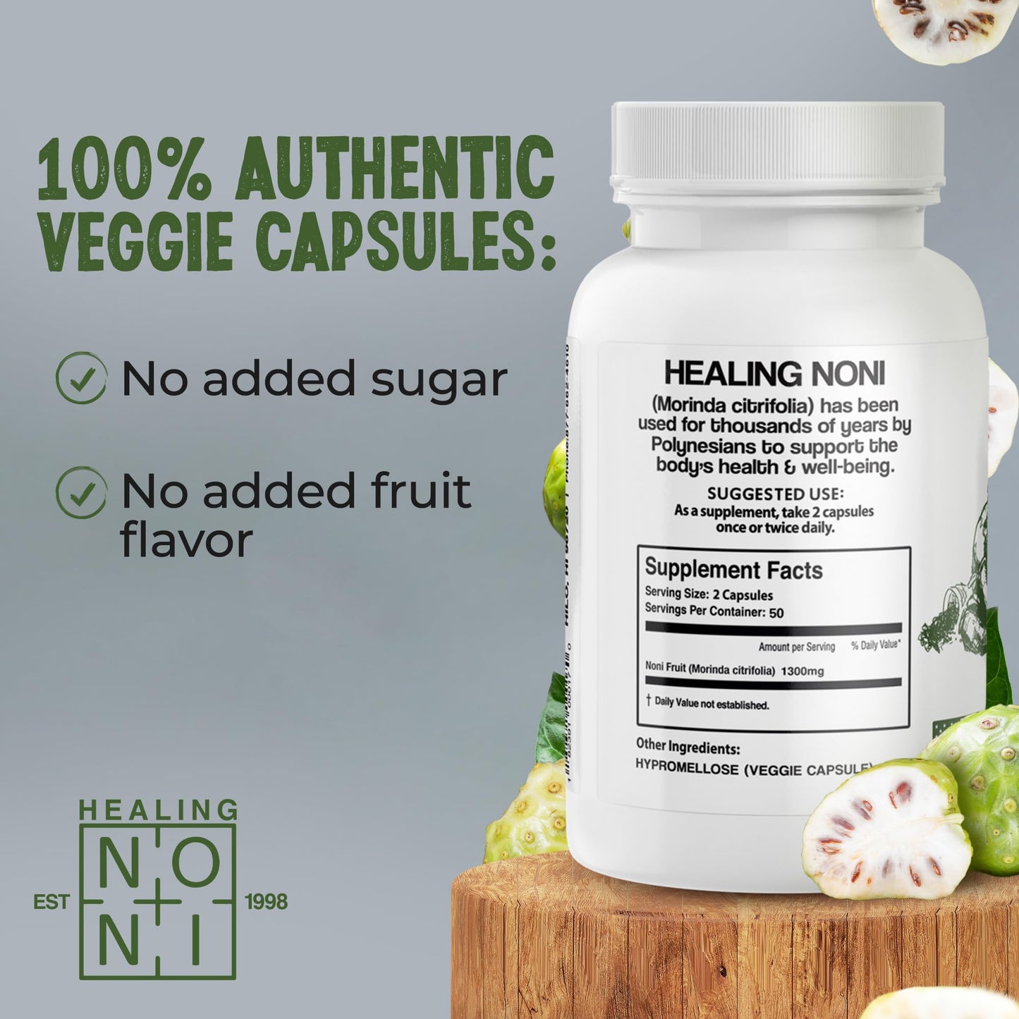 Healing Noni Noni Fruit Powder Softgels 400
