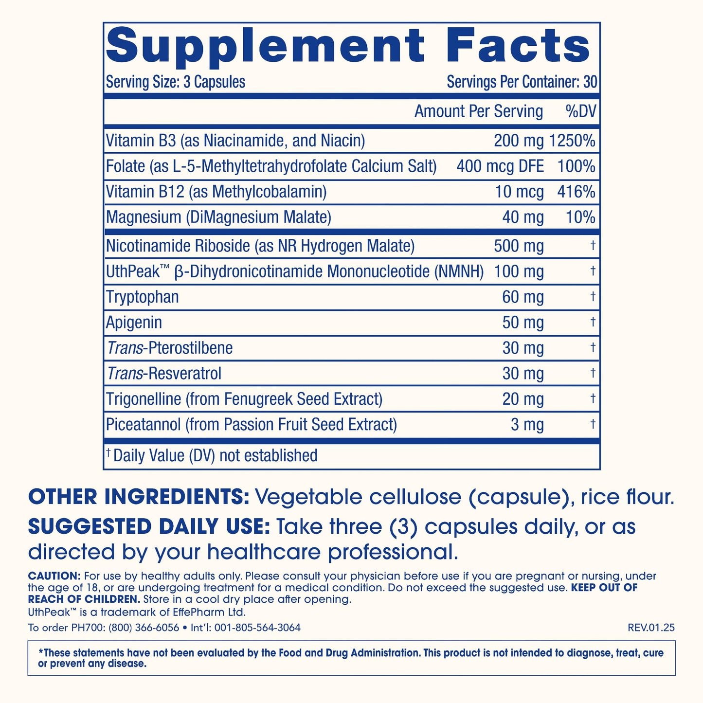 ProHealth NAD Triple Boost 90 Capsules