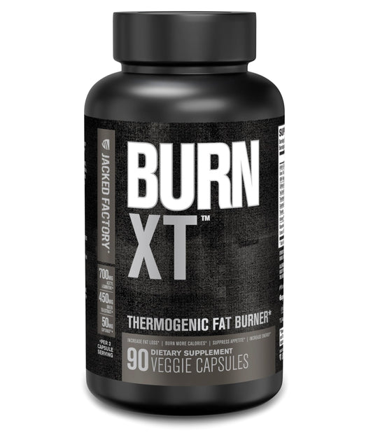 Jacked Factory Burn XT Black Thermogenic Fat Burner Capsule, 90 Count