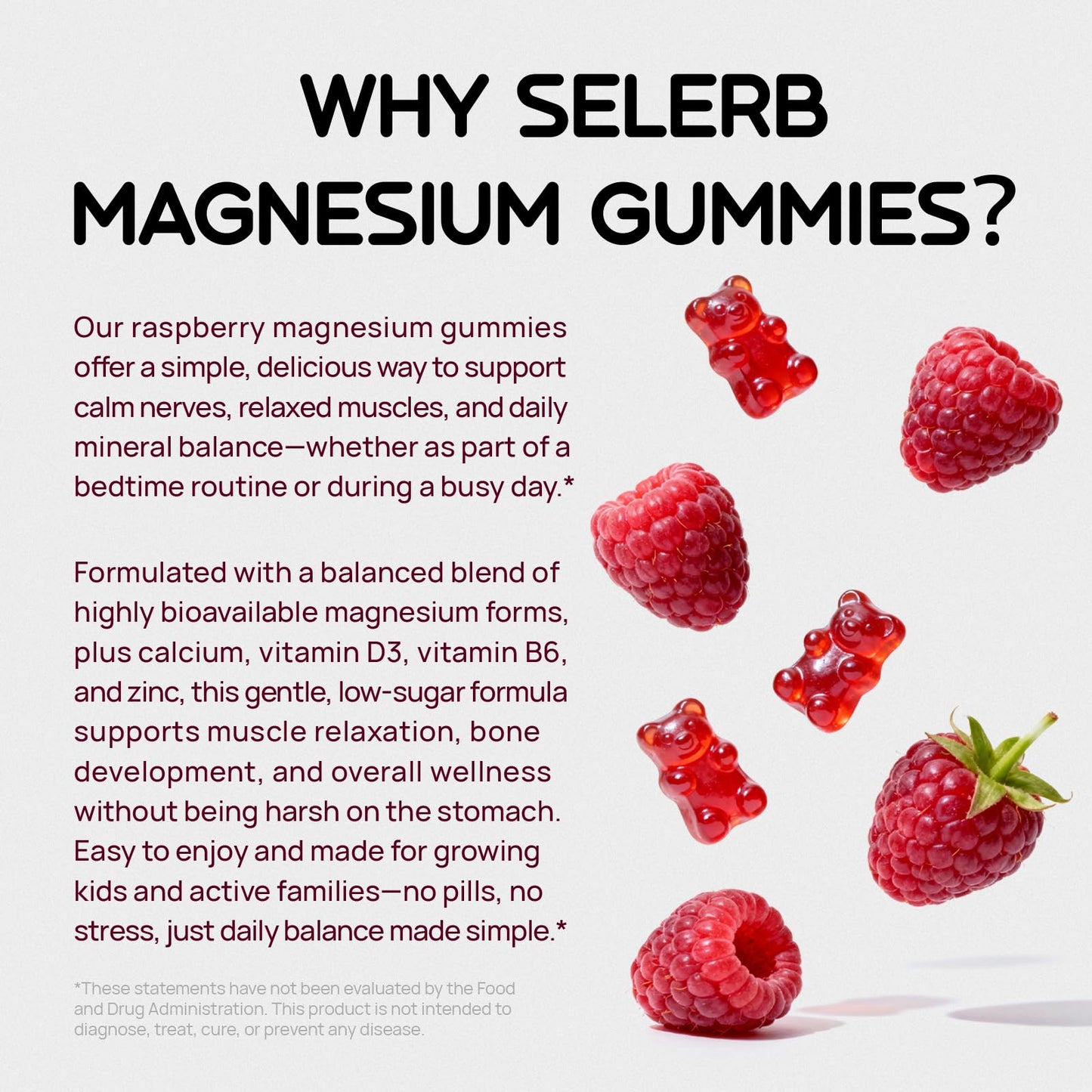 Selerb Magnesium Glycinate Gummies 60 Count