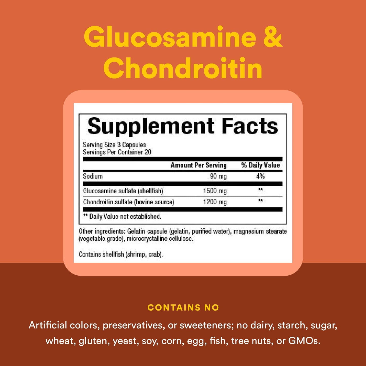 Natural Factors Glucosamine & Chondroitin Capsules 60