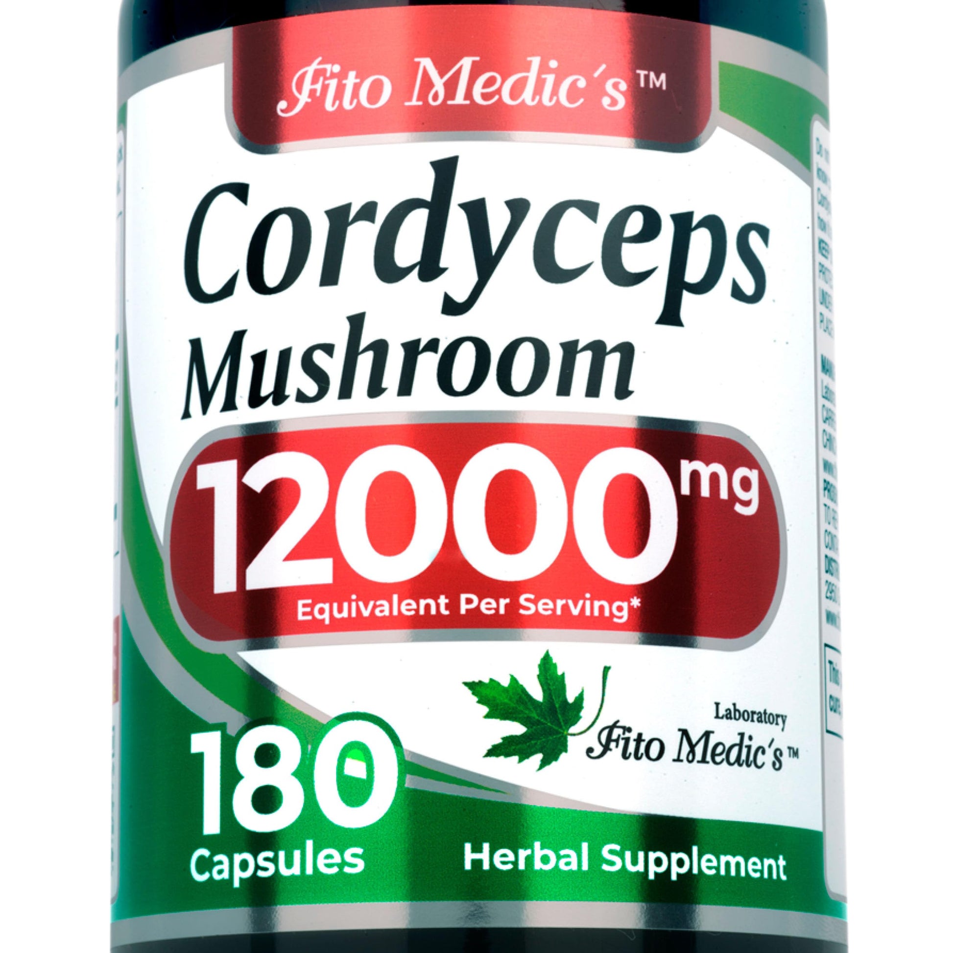 FITO MEDIC'S Cordyceps Mushroom Capsule, 180 Count