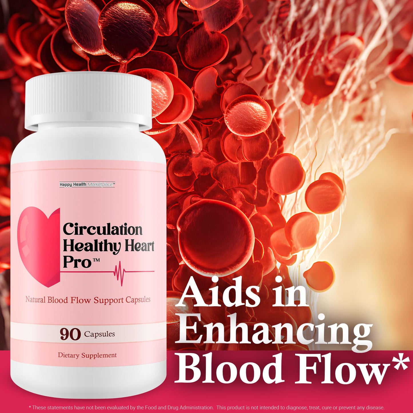 Happy Health Marketplace Circulation Healthy Heart Pro Capsule 90 Count