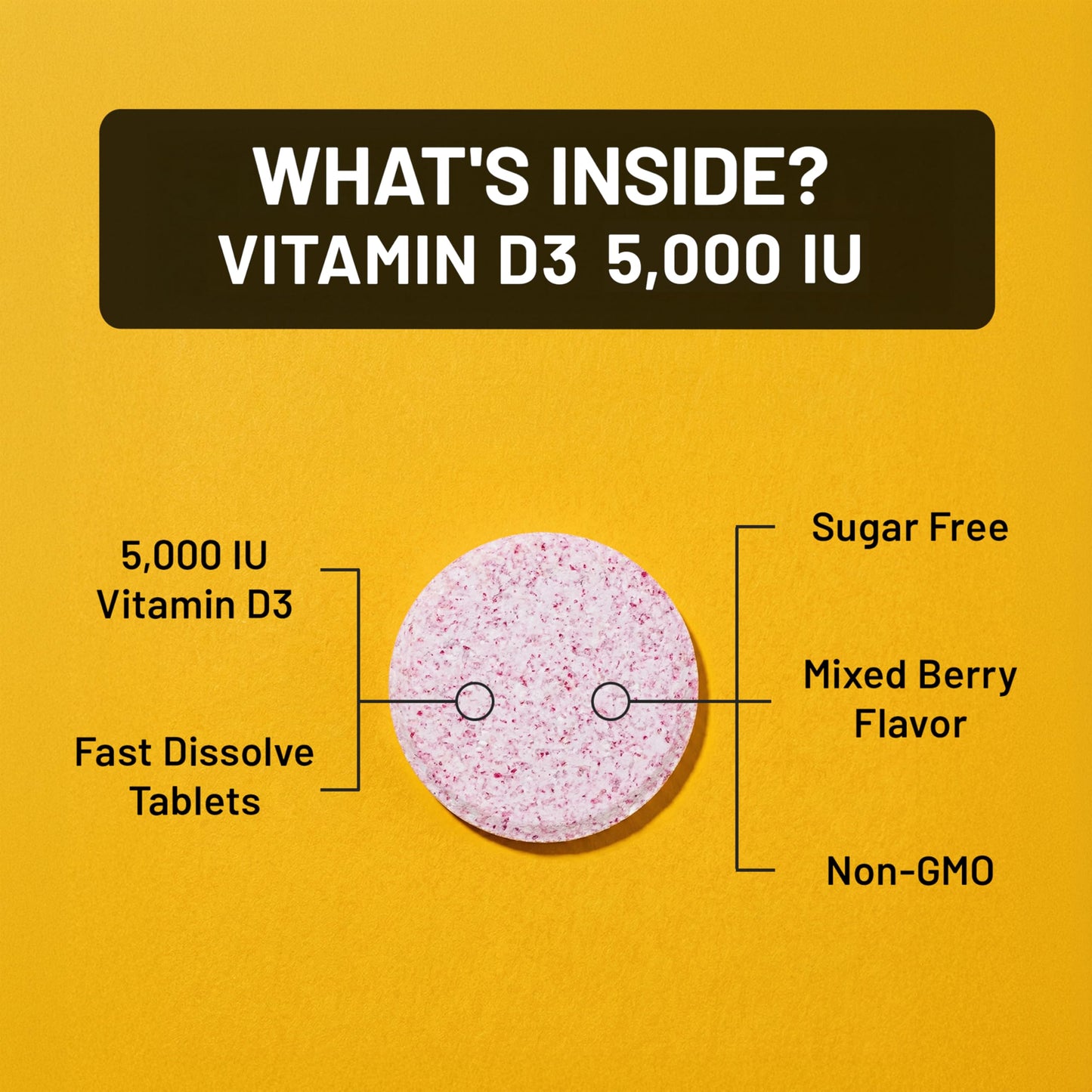 NatureWise Vitamin D3 5000 IU Tablets 90 Count