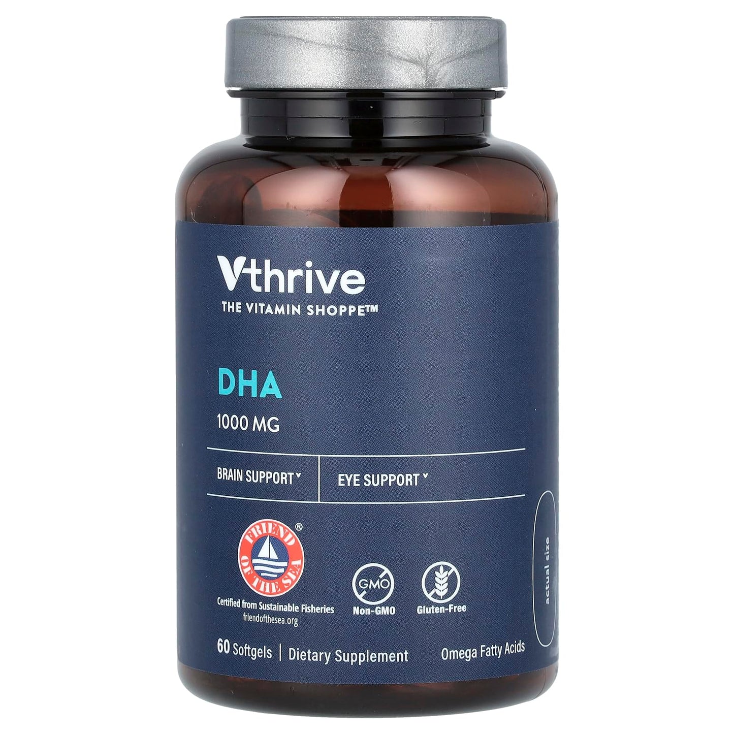 VIGUMYO DHA Omega Fatty Acids for Brain & Eye Support 1000 mg Softgels 60 Count