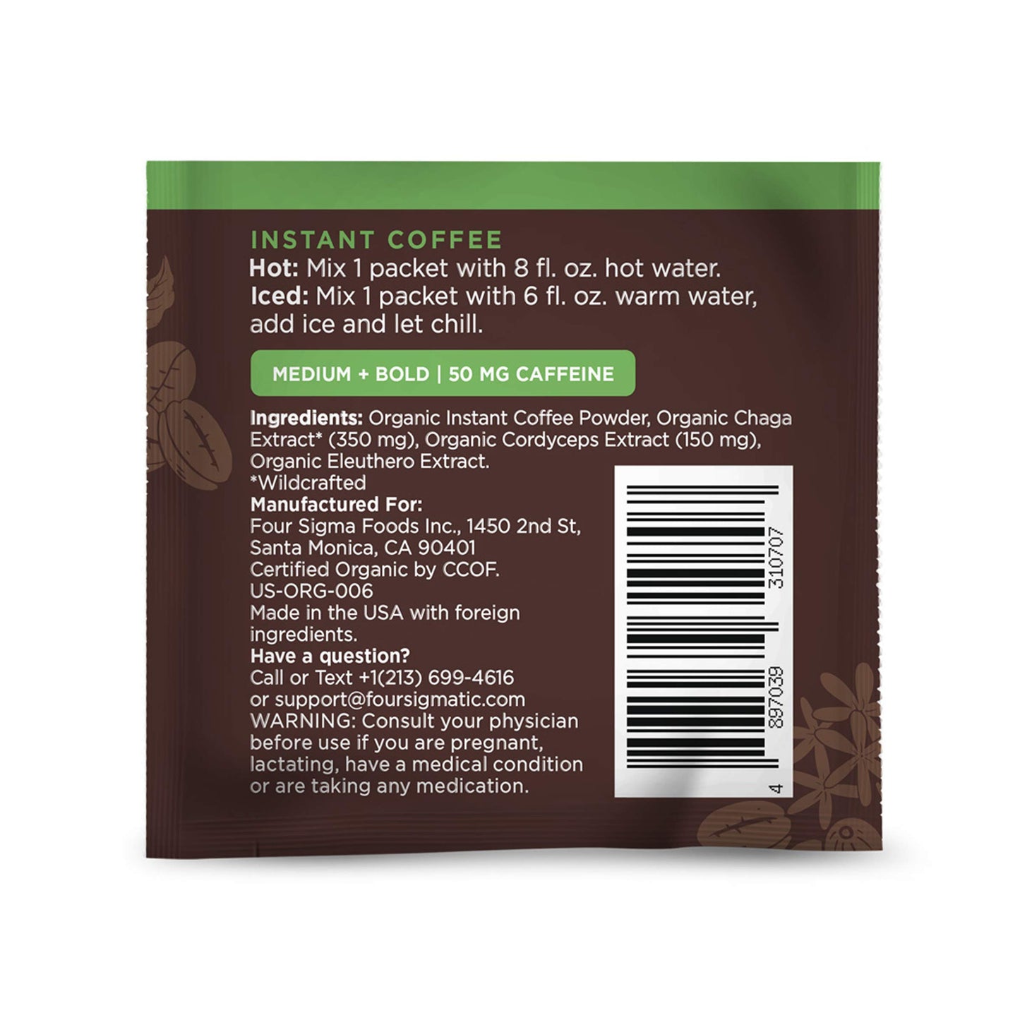 Four Sigmatic Organic Cordyceps & Chaga Mix Powder 0.09 oz