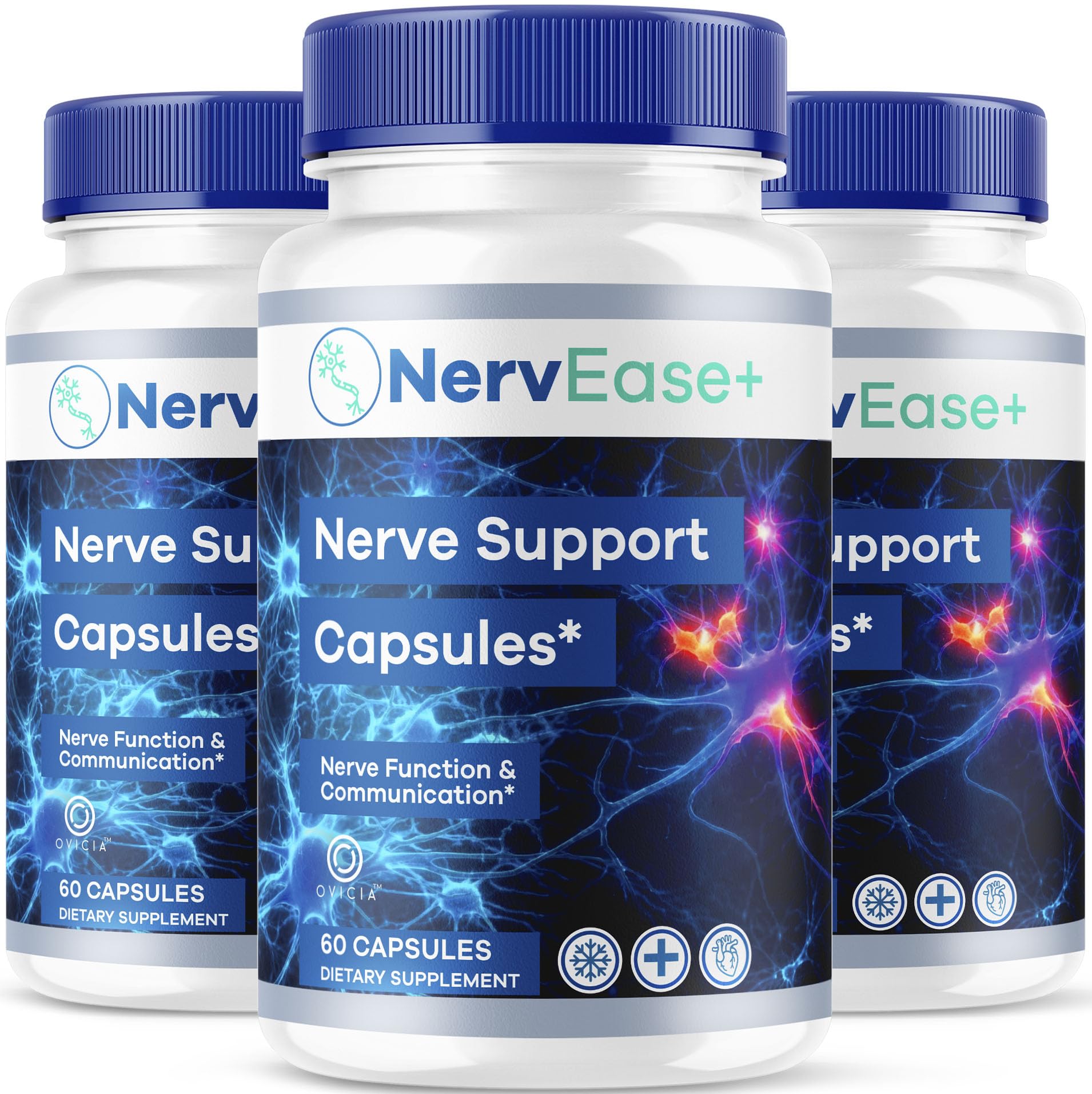 OVICIA NervEase Support Capsules, 180 Capsules