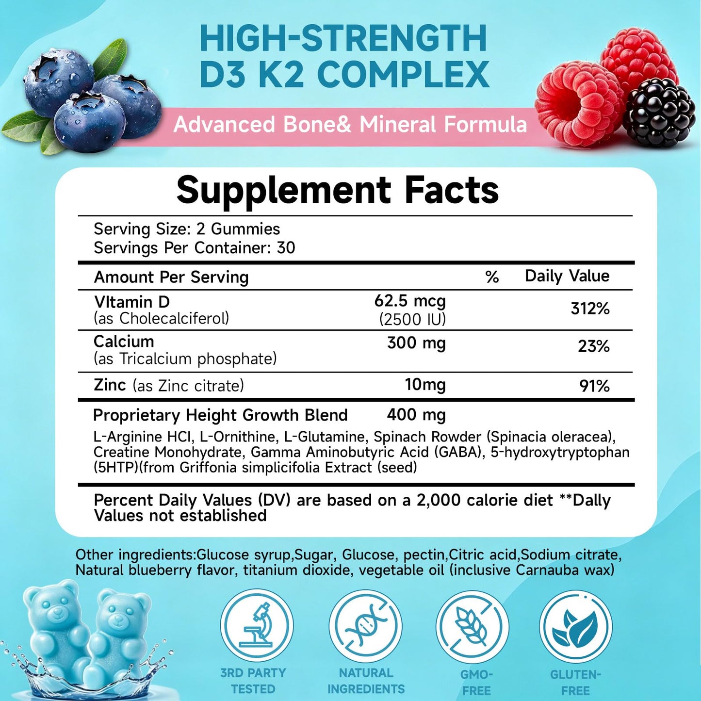 Tulvex Vitamin D3 K2 Capsule, 60 Count