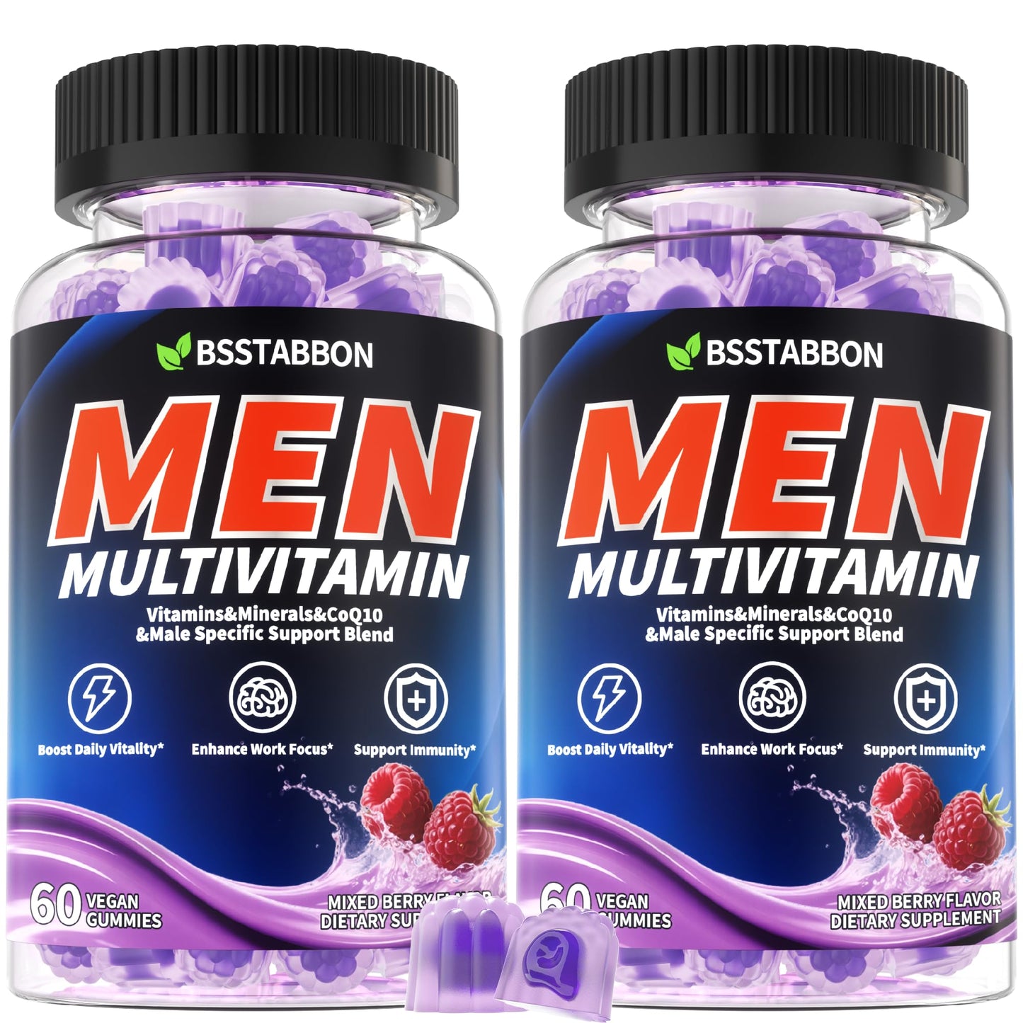 BSSTABBON Multivitamin Gummies for Men, 120 Gummies