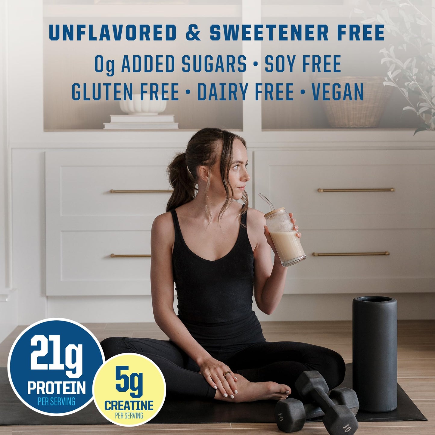 Sunwarrior Warrior Blend Strength Plant-Based Protein Powder, 31.7 Servings