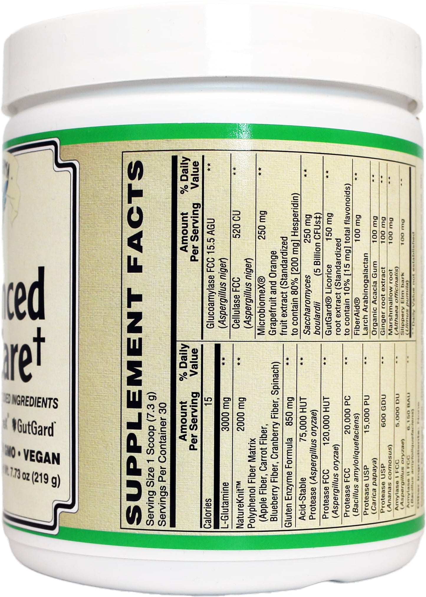 AlchePharma Advanced Gut Care Dietary Supplement Powder 3.86 Ounces
