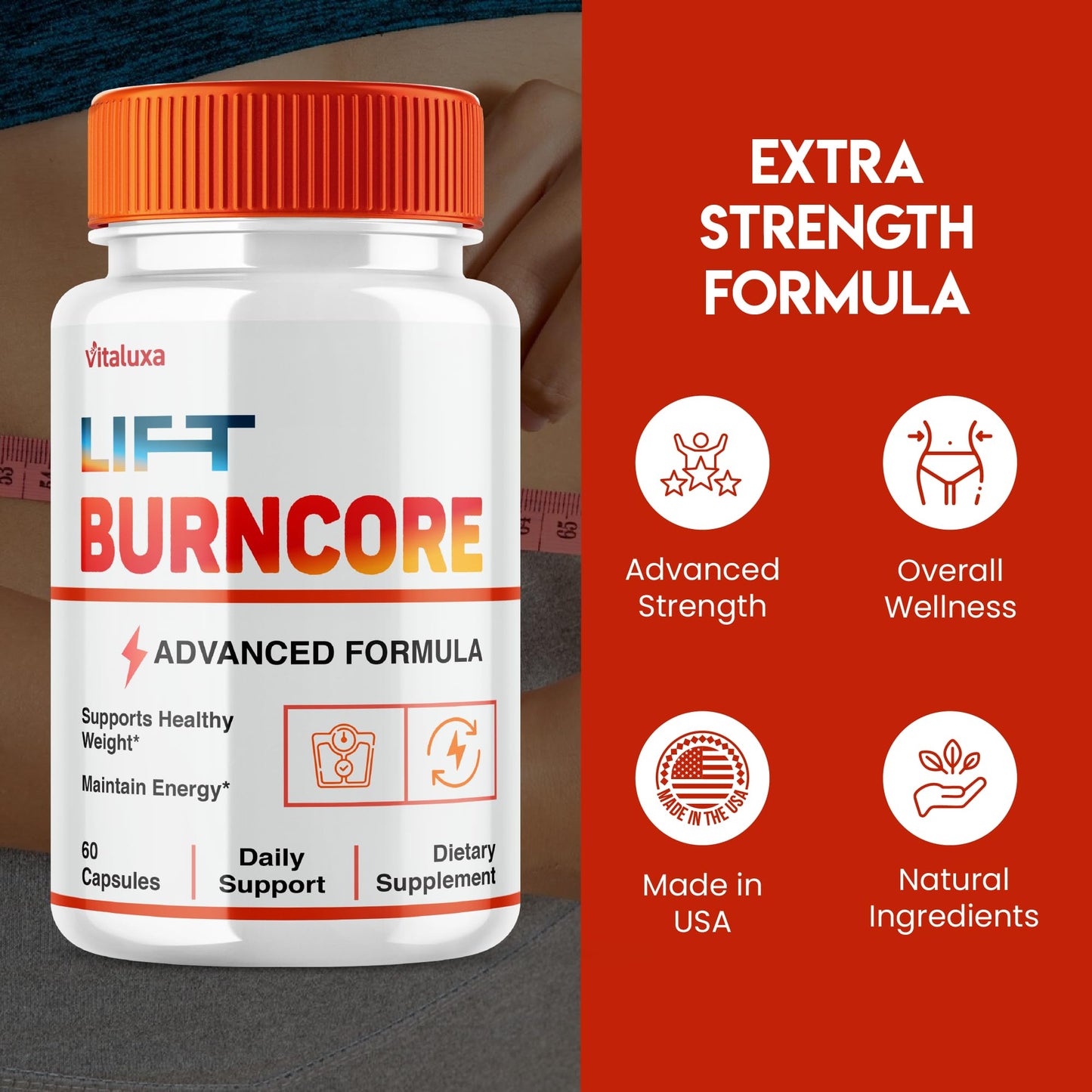 Vitaluxa Lift BurnCore Capsule 120
