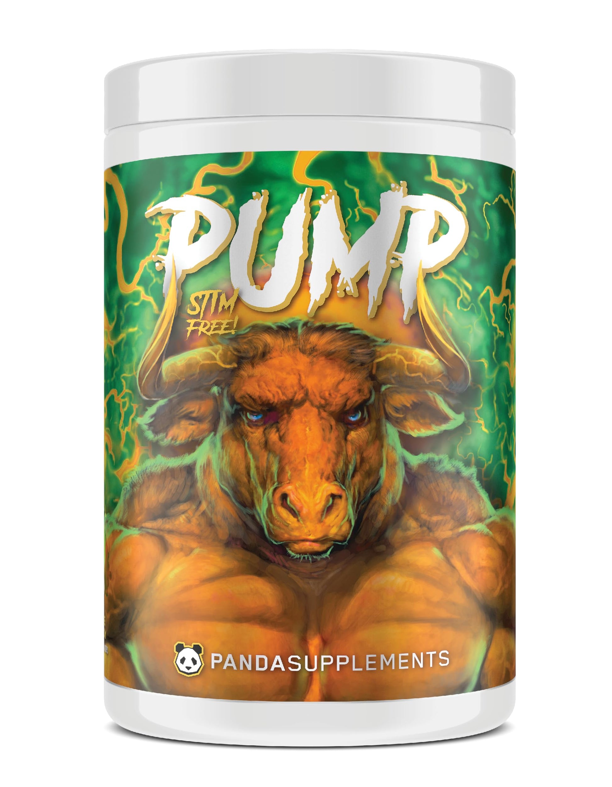 Underground Bio Labs Panda Supps Pump Powder, Sour Apple Melon Candy, 12.91 Ounce