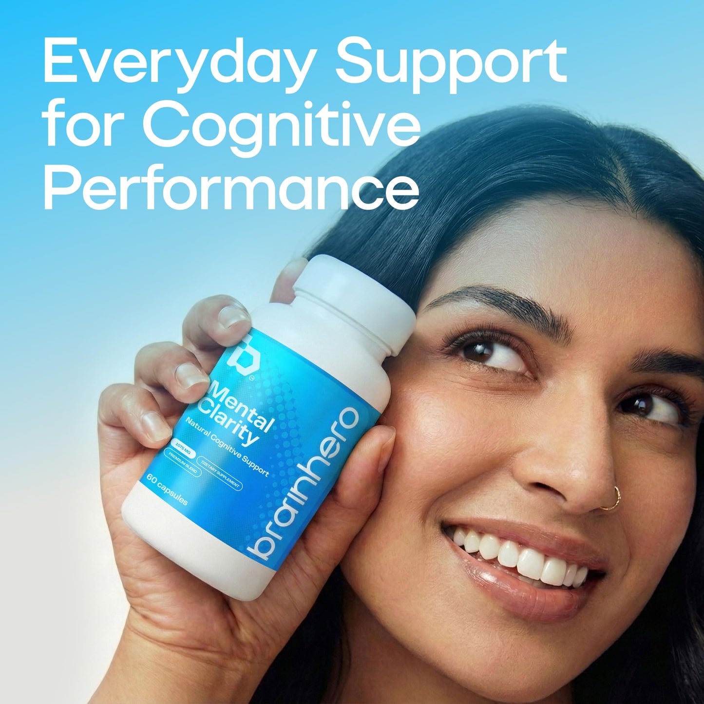 Brain Hero Natural Cognitive Health Support Vegan Capsules, 60 Count