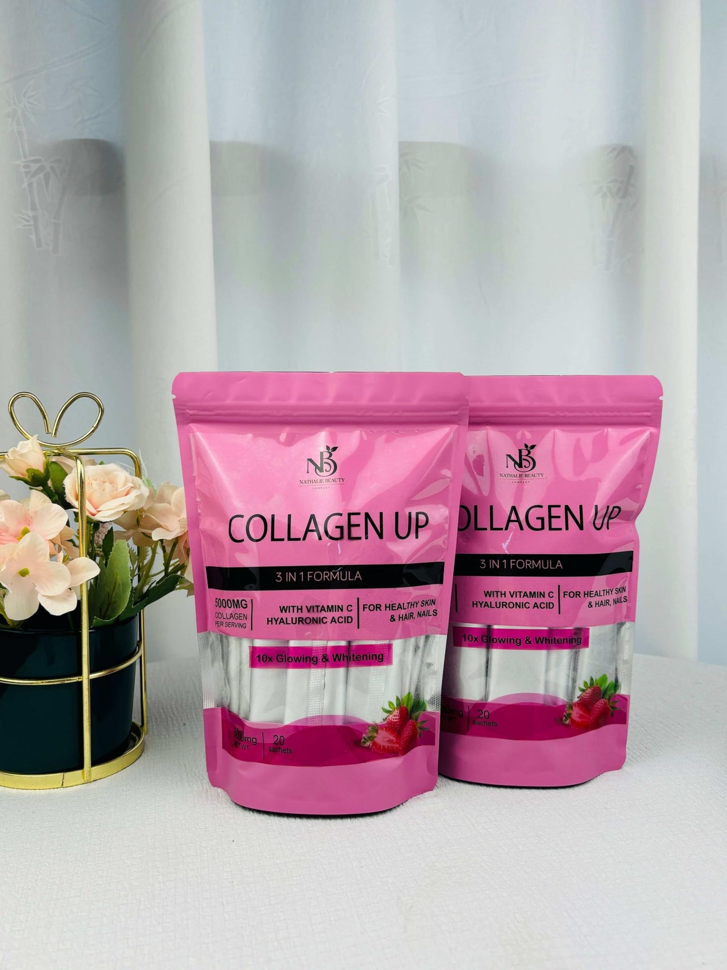 Nathalie Beauty 3 in 1 Collagen Up Powder 3.52 Ounce