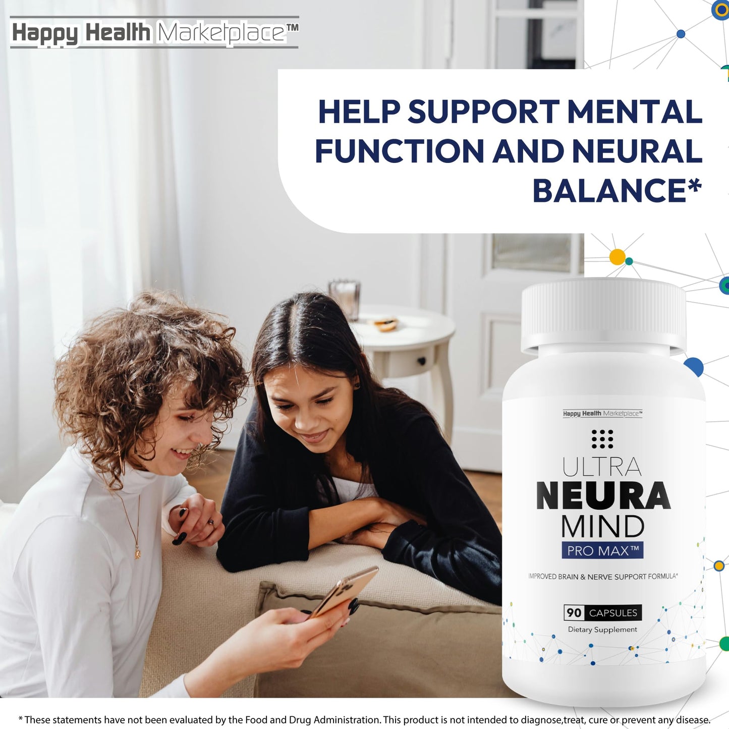 Happy Health Marketplace Ultra Neura Mind Pro Max Capsules 90 Count