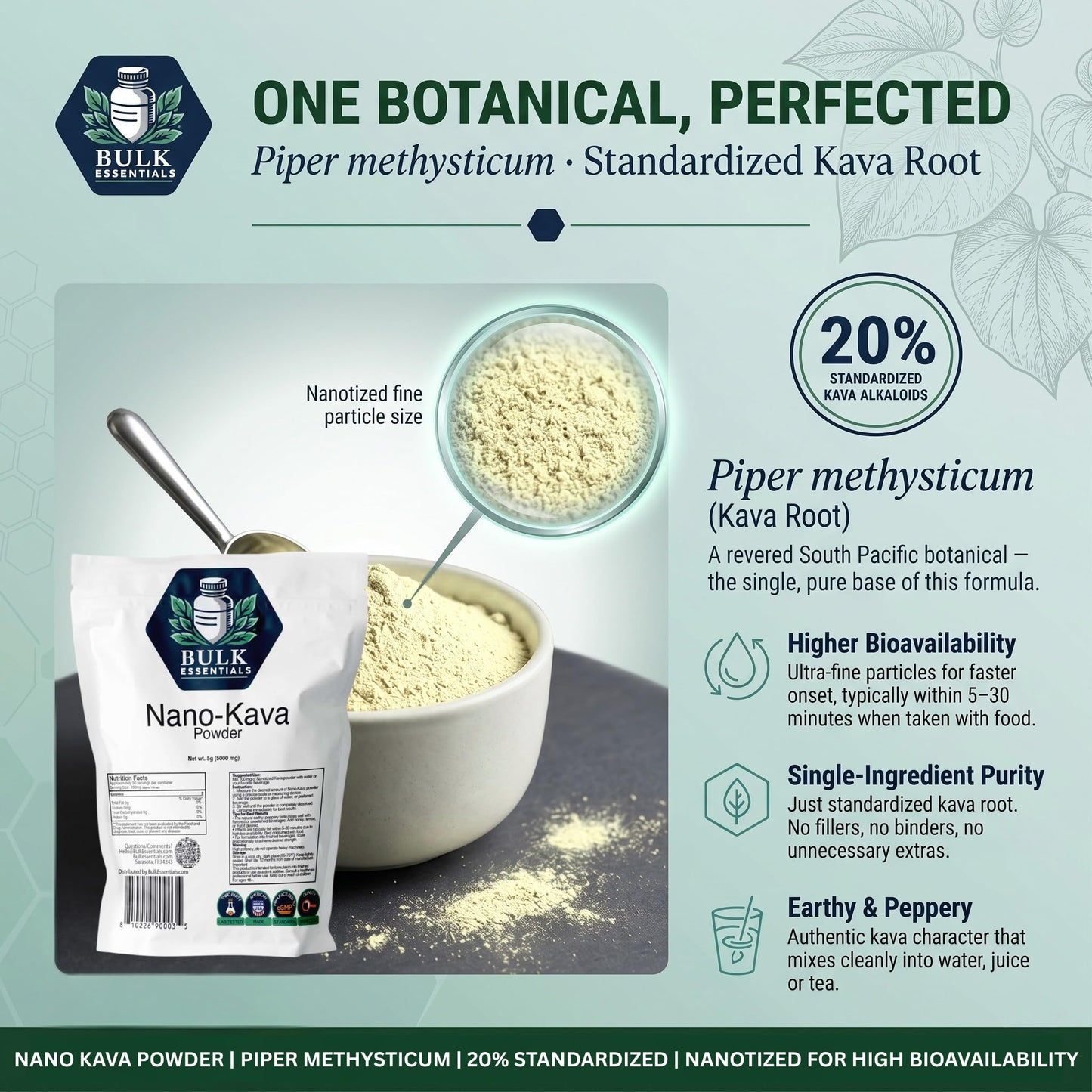 Bulk Essentials Nano-Kava Powder 0.17 oz