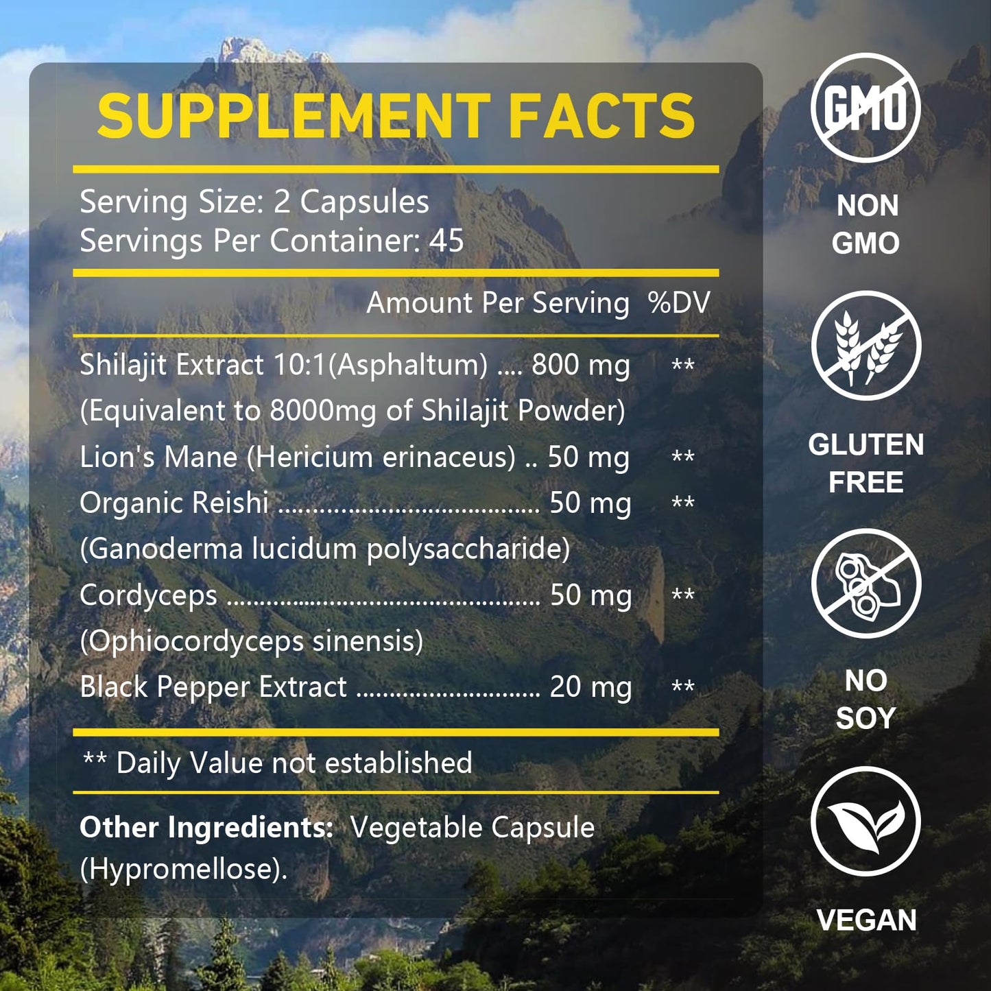 OMOGS Shilajit Capsule 1 Count