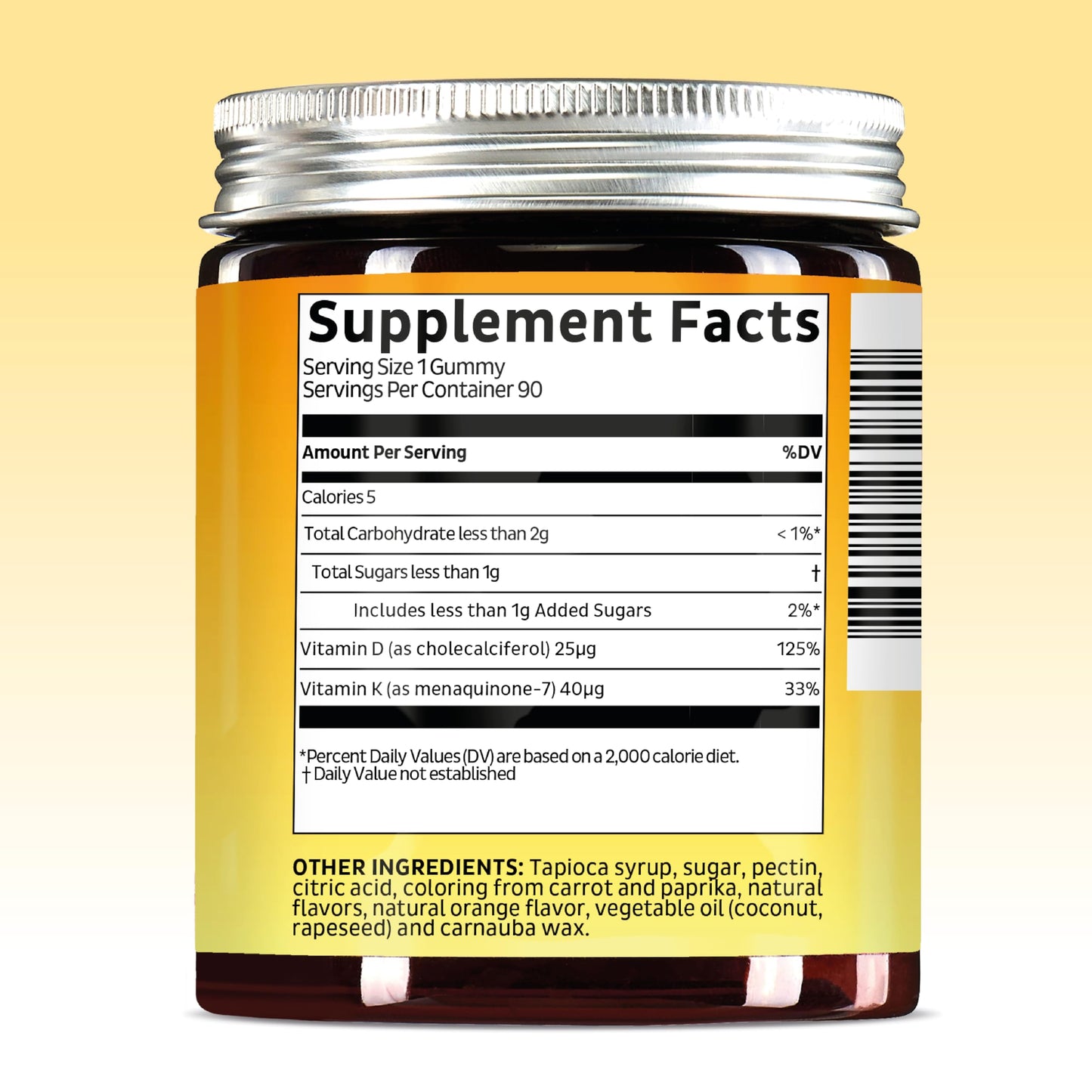Bears with Benefits Vitamin D3 + K2 Gummies for Bone Support, 60 Gummies