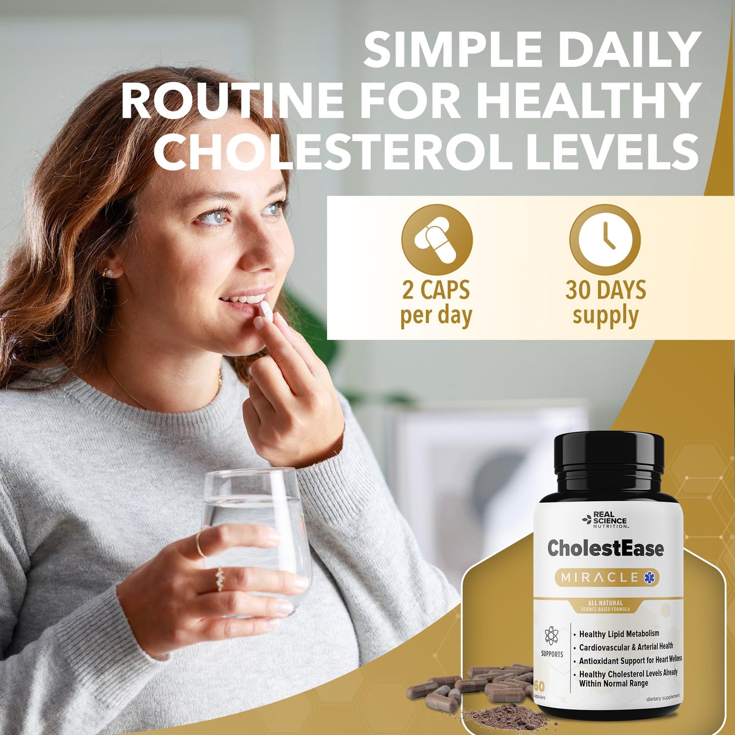 Real Science Nutrition CholestEase Capsules 60 Capsules