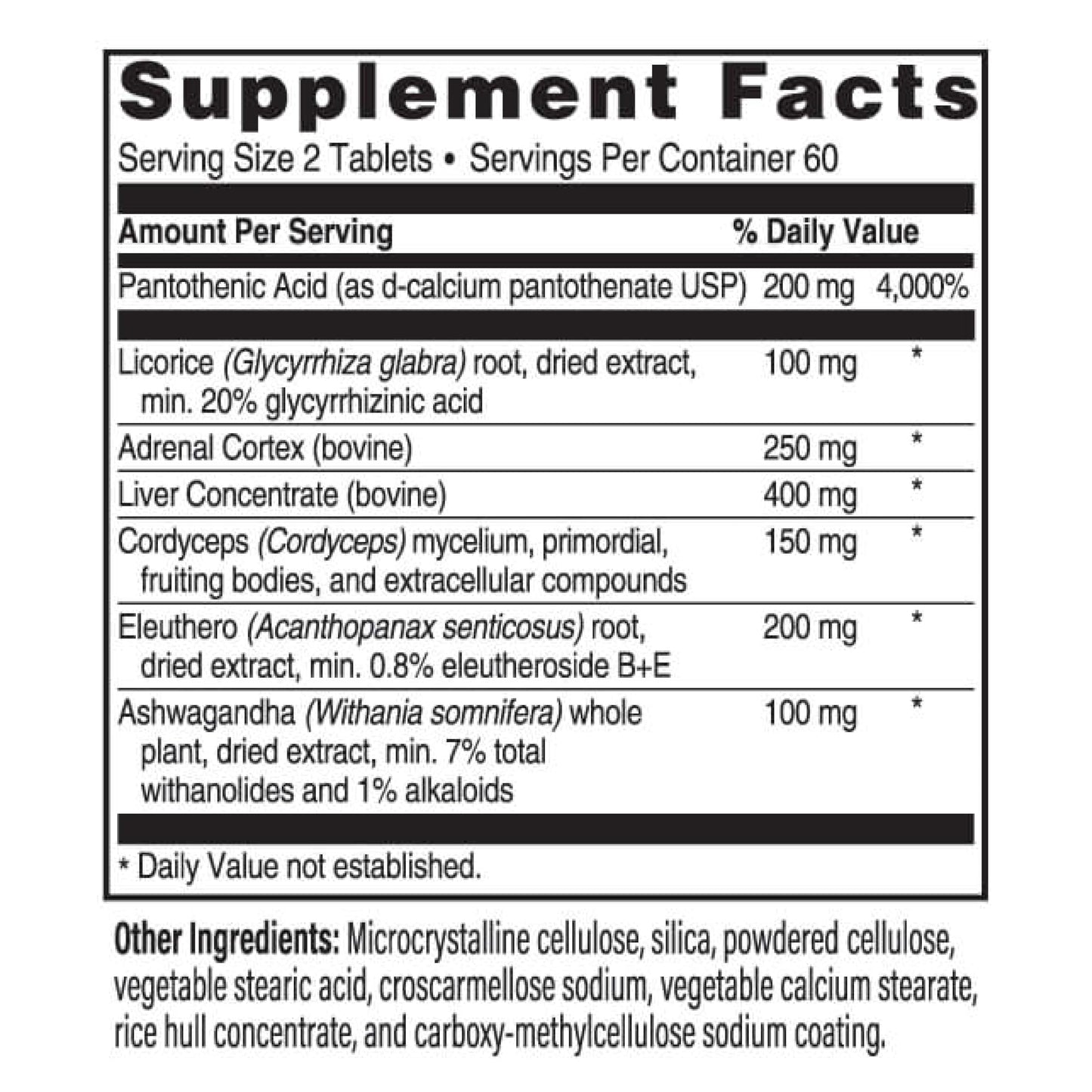 Advanced Bionutritionals Advanced Adrenal Factor 120 Tablets