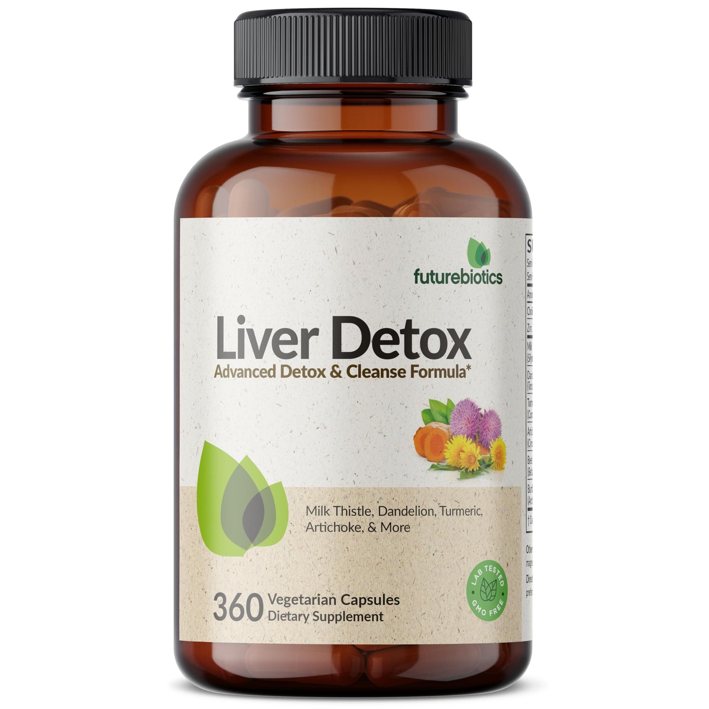 Futurebiotics Liver Detox Advanced Detox & Cleanse Formula Capsules, 360 Capsules